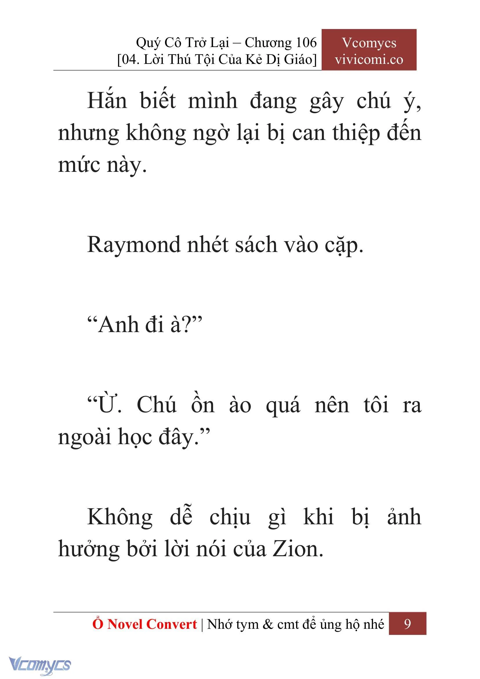 [Novel] Quý Cô Trở Lại Chapter  106 - 11