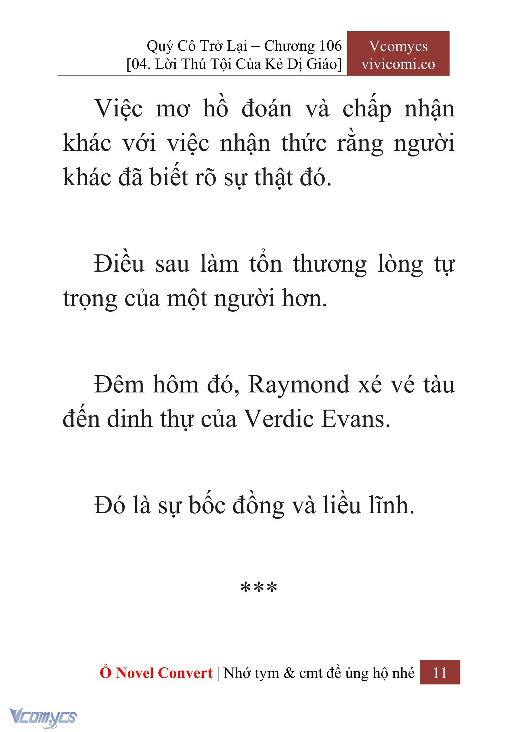 [Novel] Quý Cô Trở Lại Chapter  106 - 13