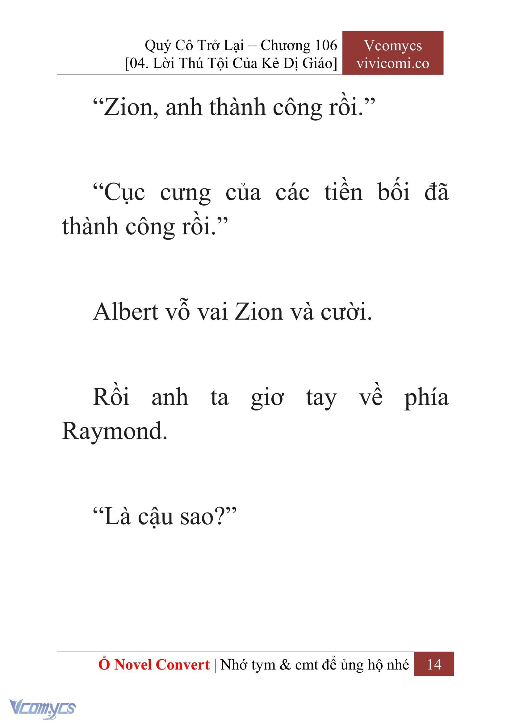 [Novel] Quý Cô Trở Lại Chapter  106 - 16