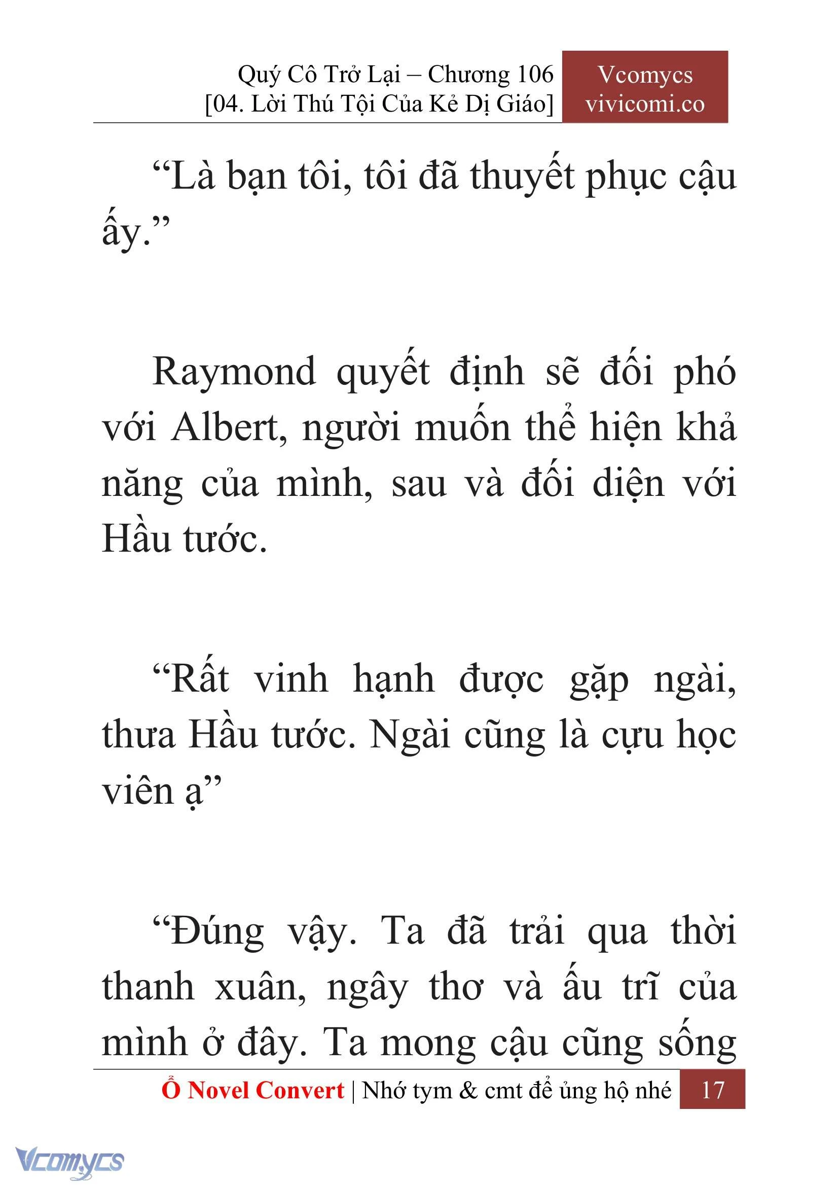 [Novel] Quý Cô Trở Lại Chapter  106 - 19