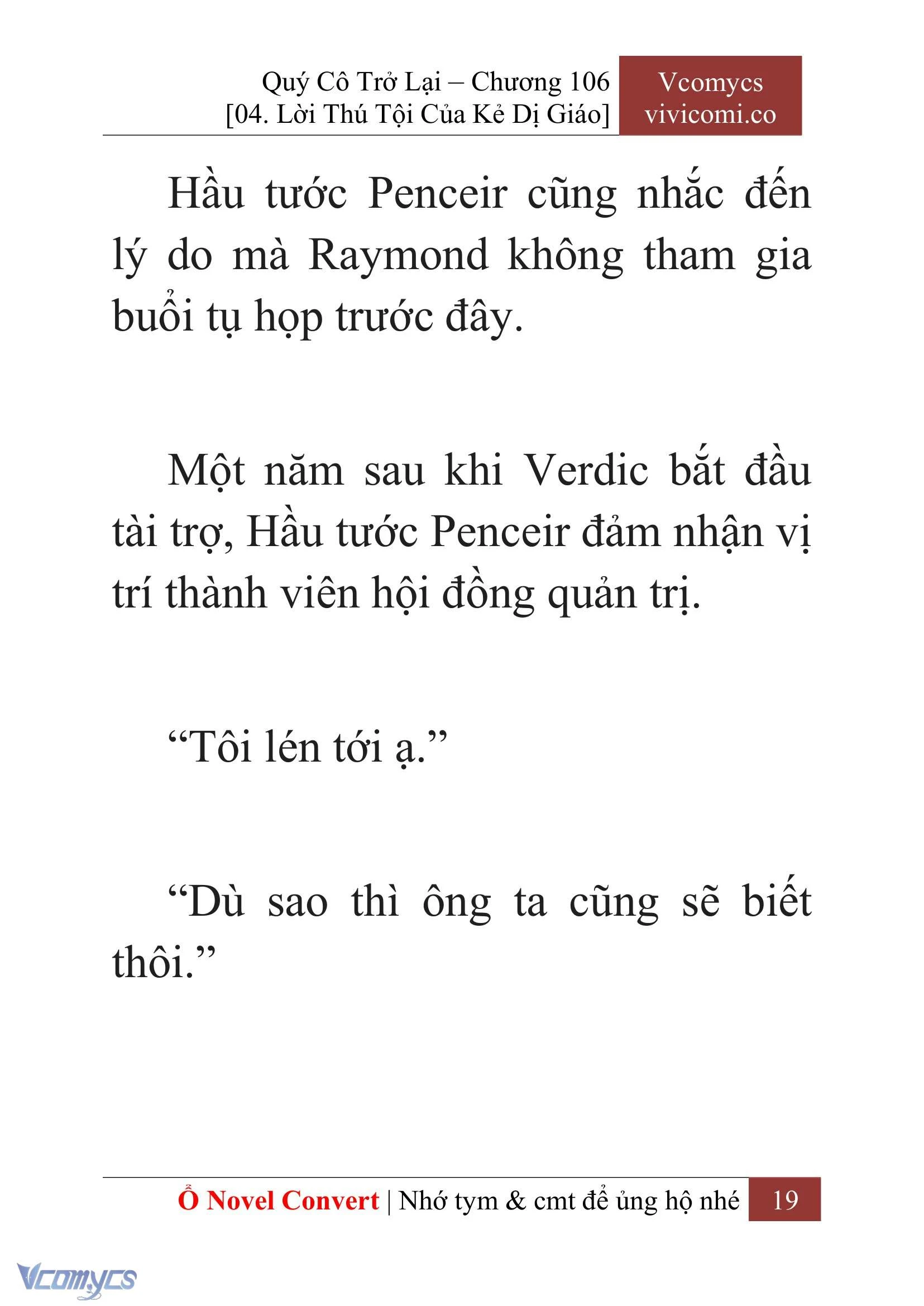 [Novel] Quý Cô Trở Lại Chapter  106 - 21