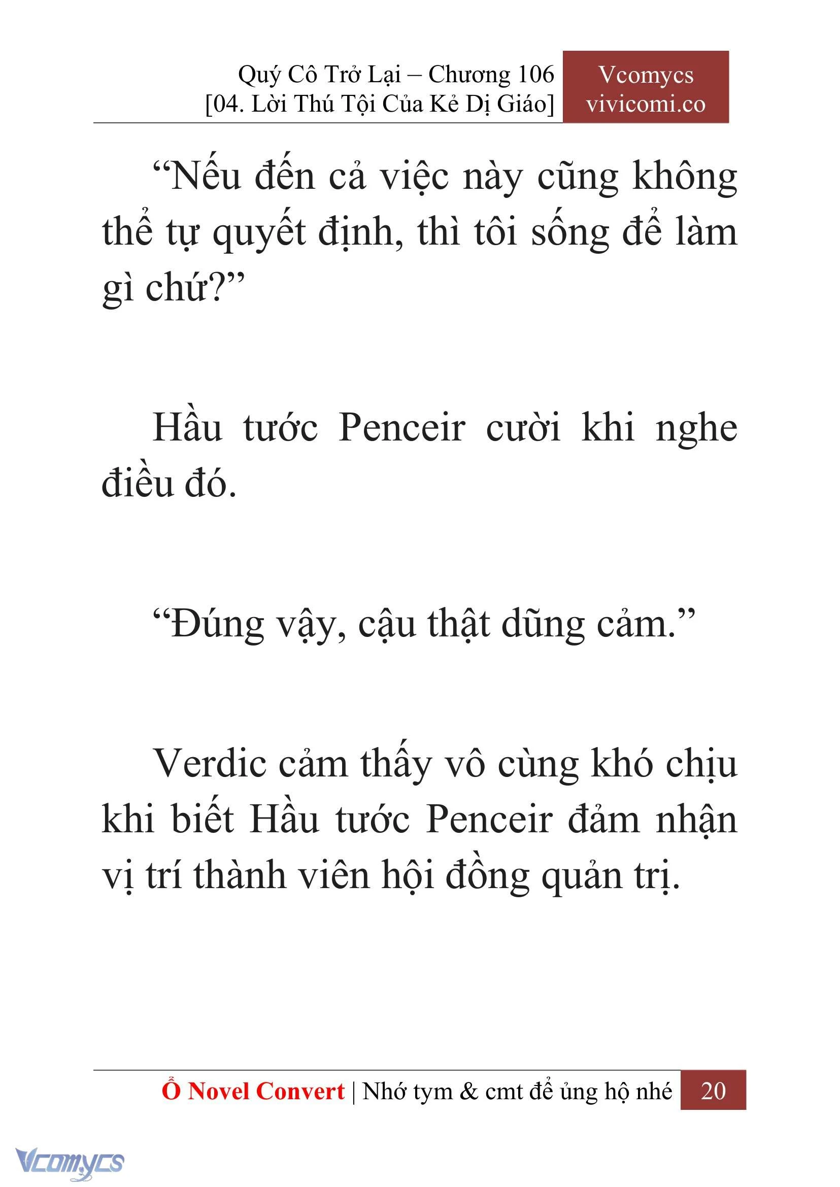 [Novel] Quý Cô Trở Lại Chapter  106 - 22