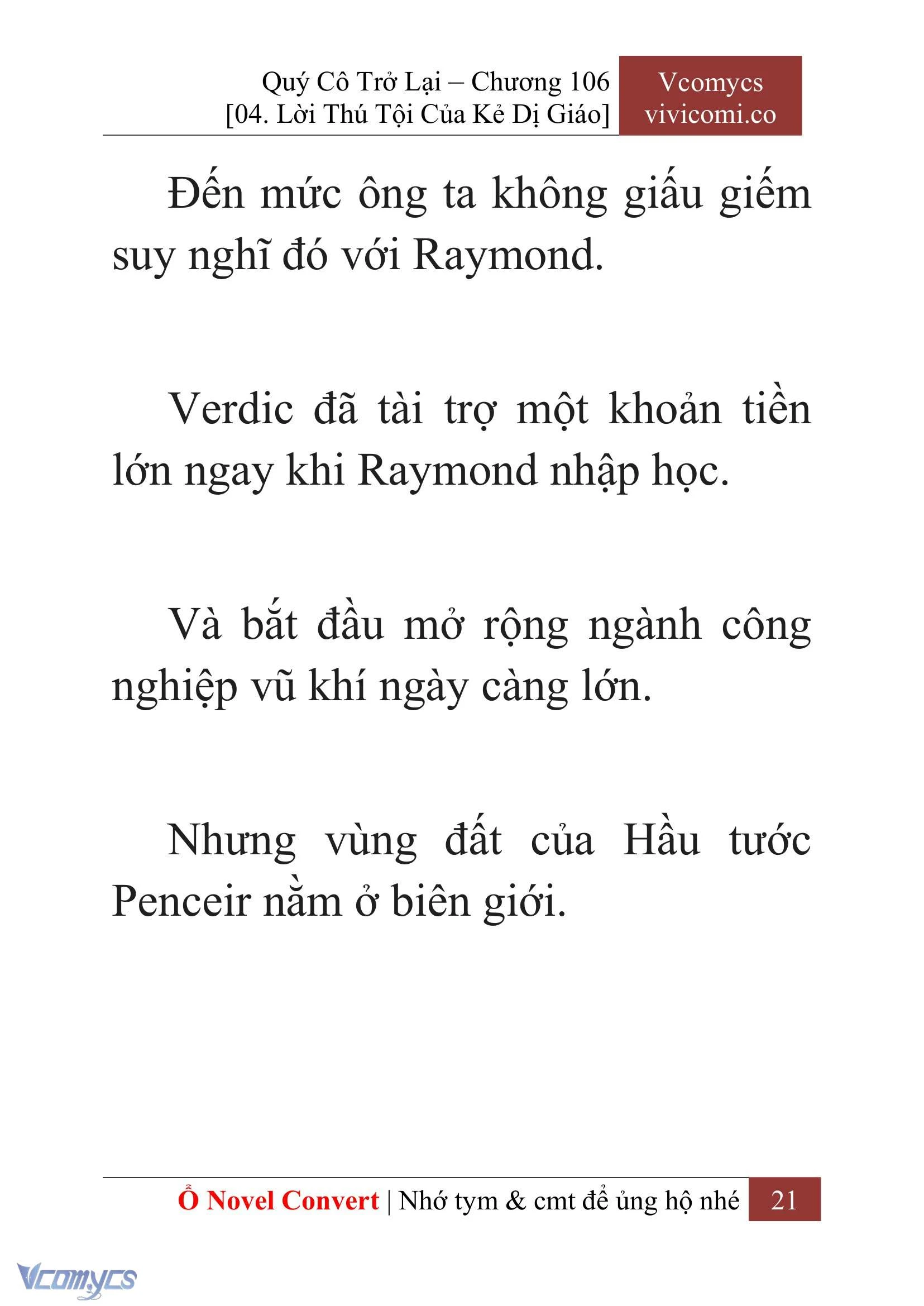 [Novel] Quý Cô Trở Lại Chapter  106 - 23