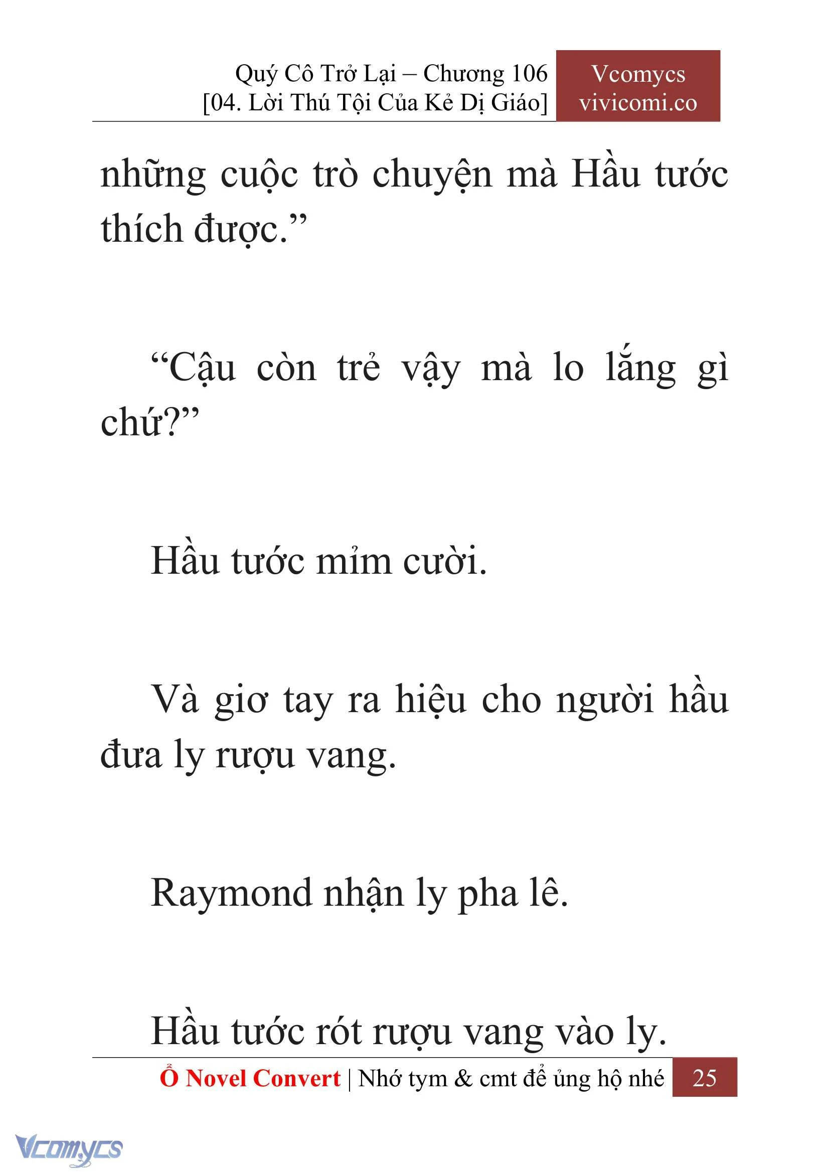 [Novel] Quý Cô Trở Lại Chapter  106 - 27