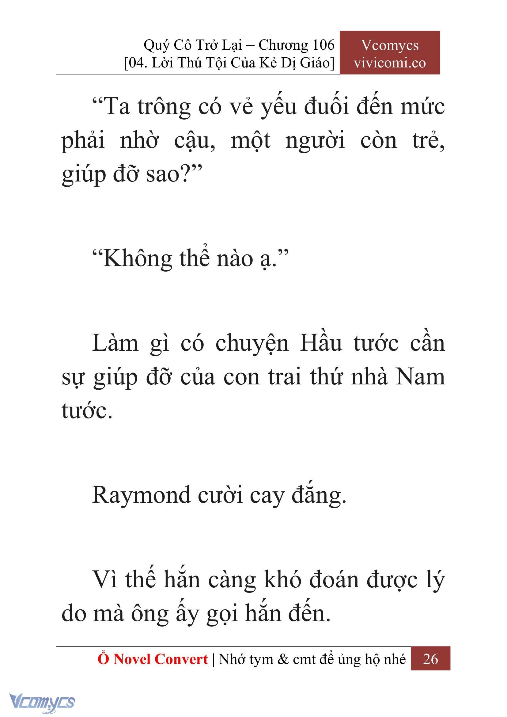 [Novel] Quý Cô Trở Lại Chapter  106 - 28