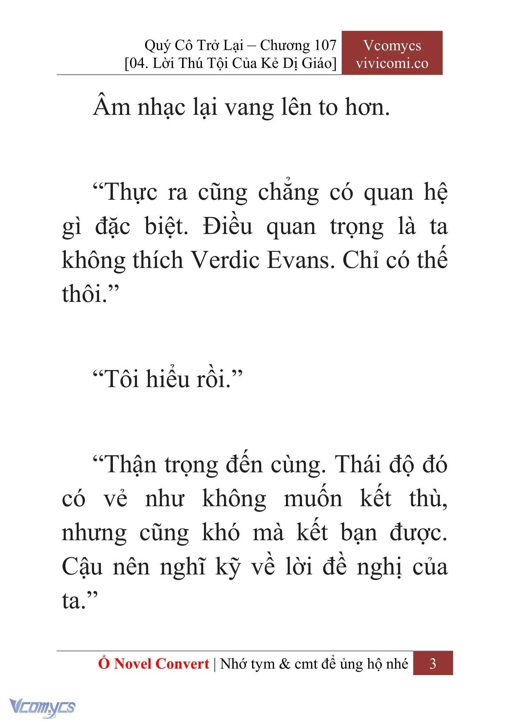 [Novel] Quý Cô Trở Lại Chapter  107 - 5