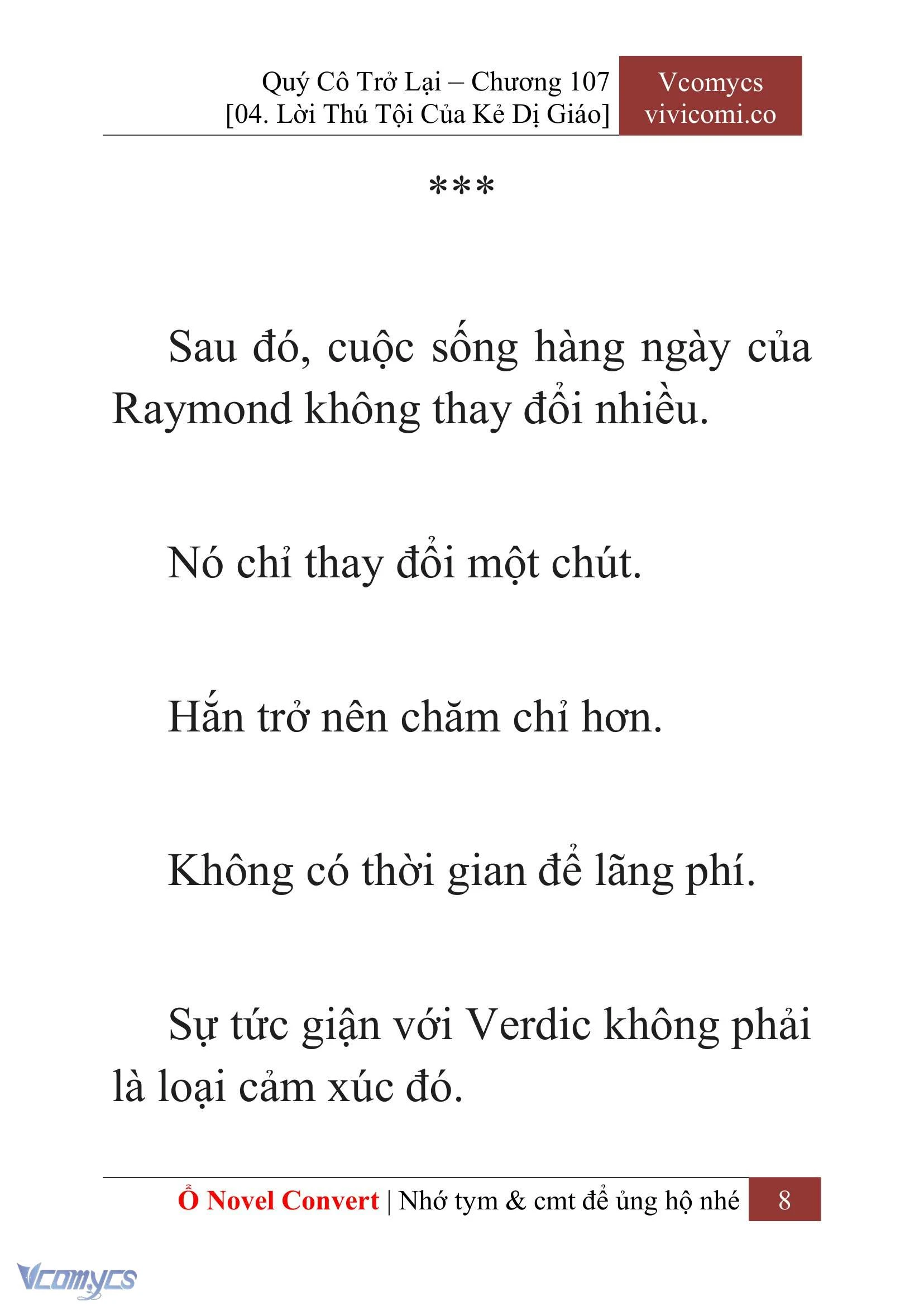 [Novel] Quý Cô Trở Lại Chapter  107 - 10