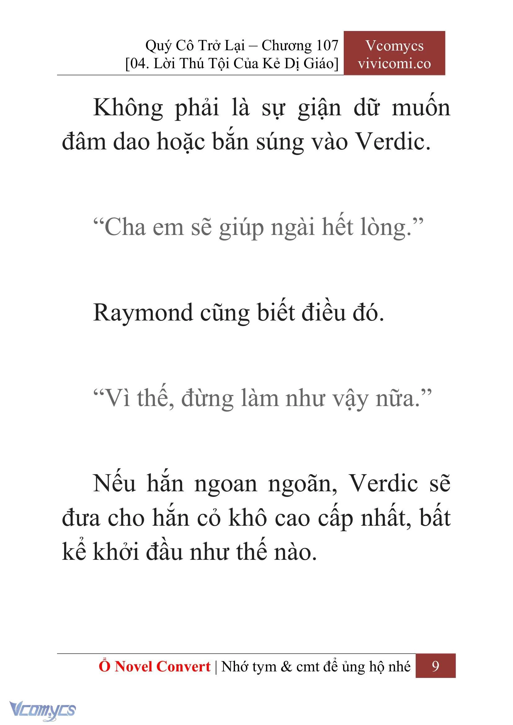 [Novel] Quý Cô Trở Lại Chapter  107 - 11