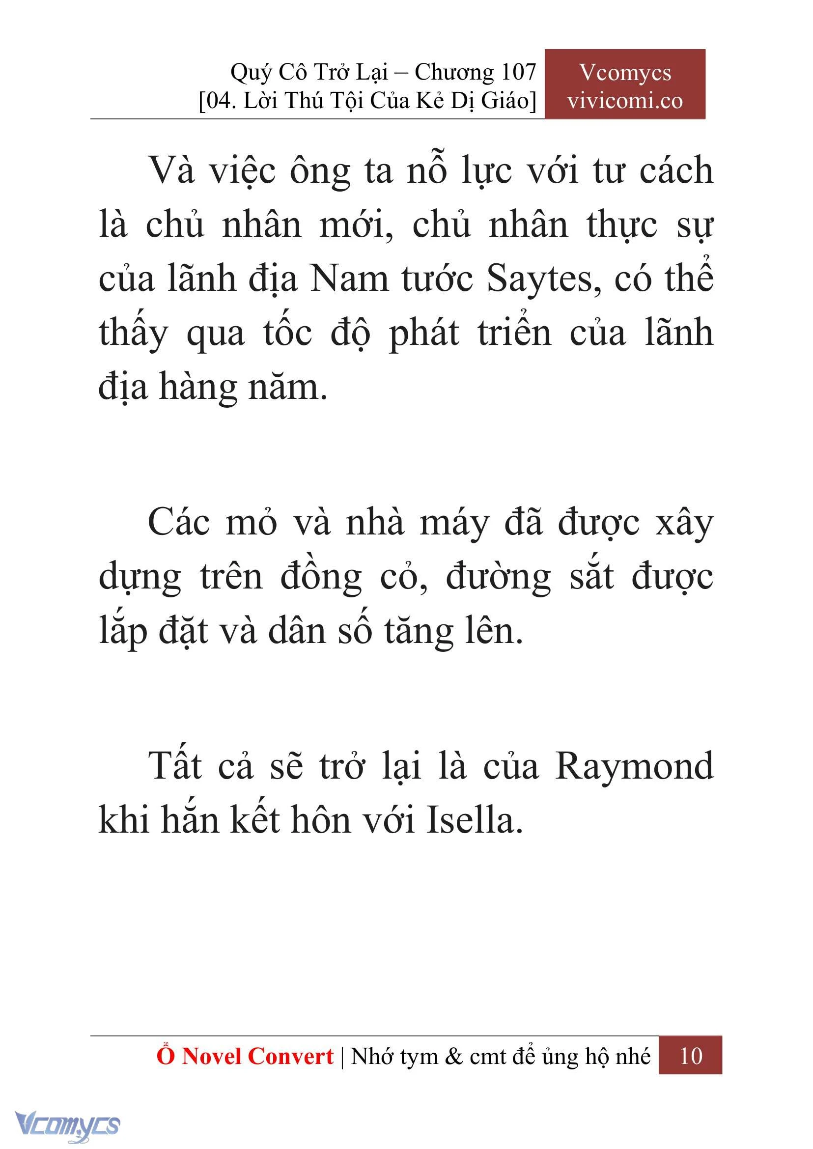 [Novel] Quý Cô Trở Lại Chapter  107 - 12