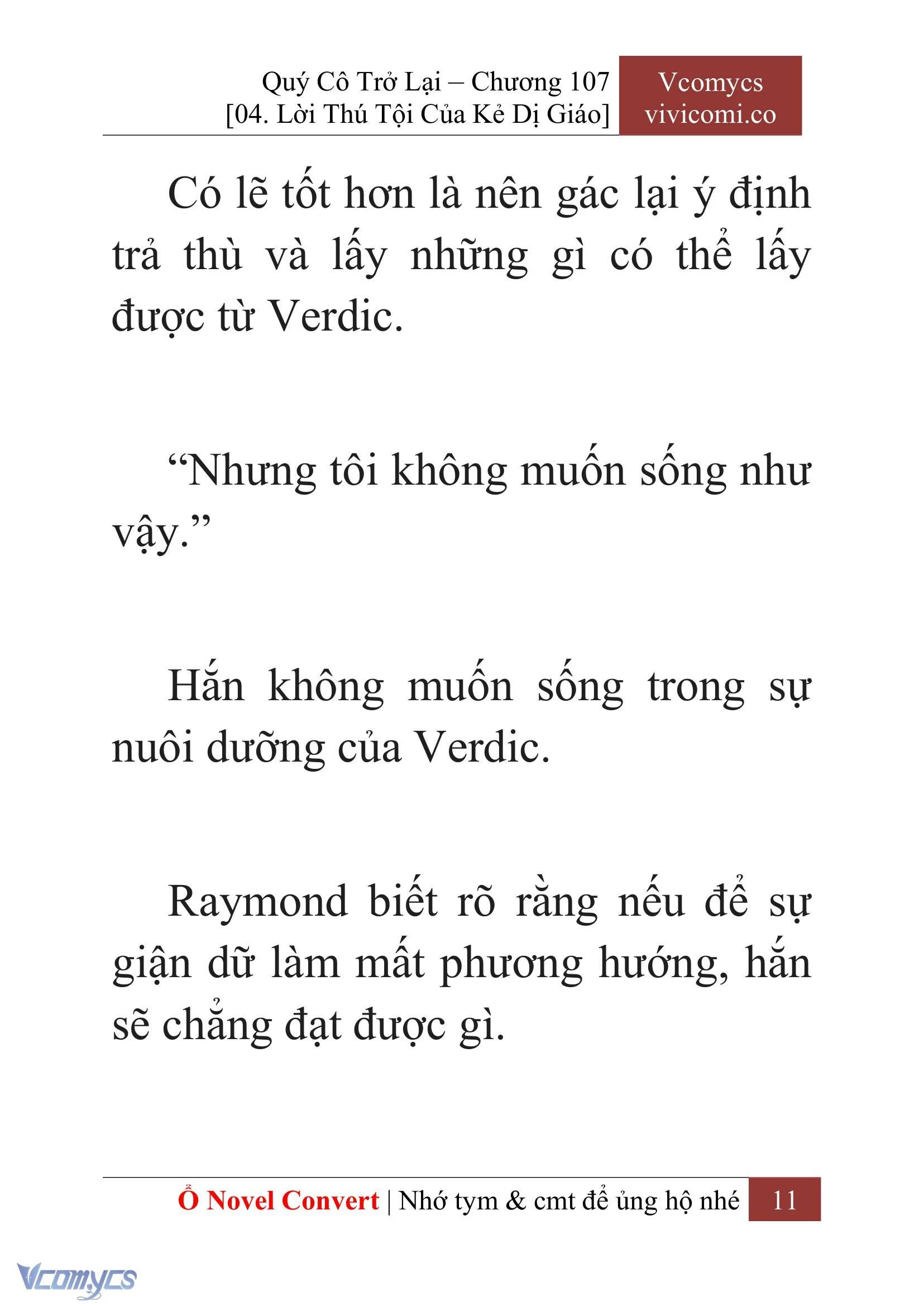 [Novel] Quý Cô Trở Lại Chapter  107 - 13