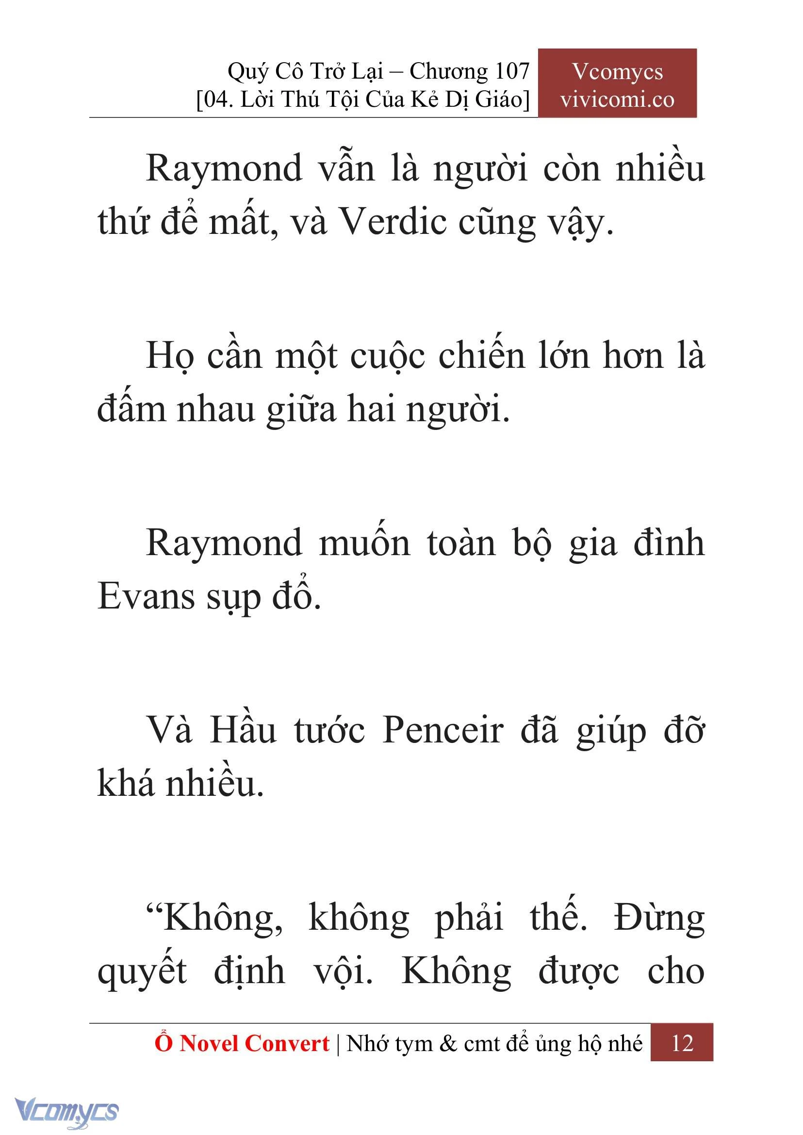 [Novel] Quý Cô Trở Lại Chapter  107 - 14
