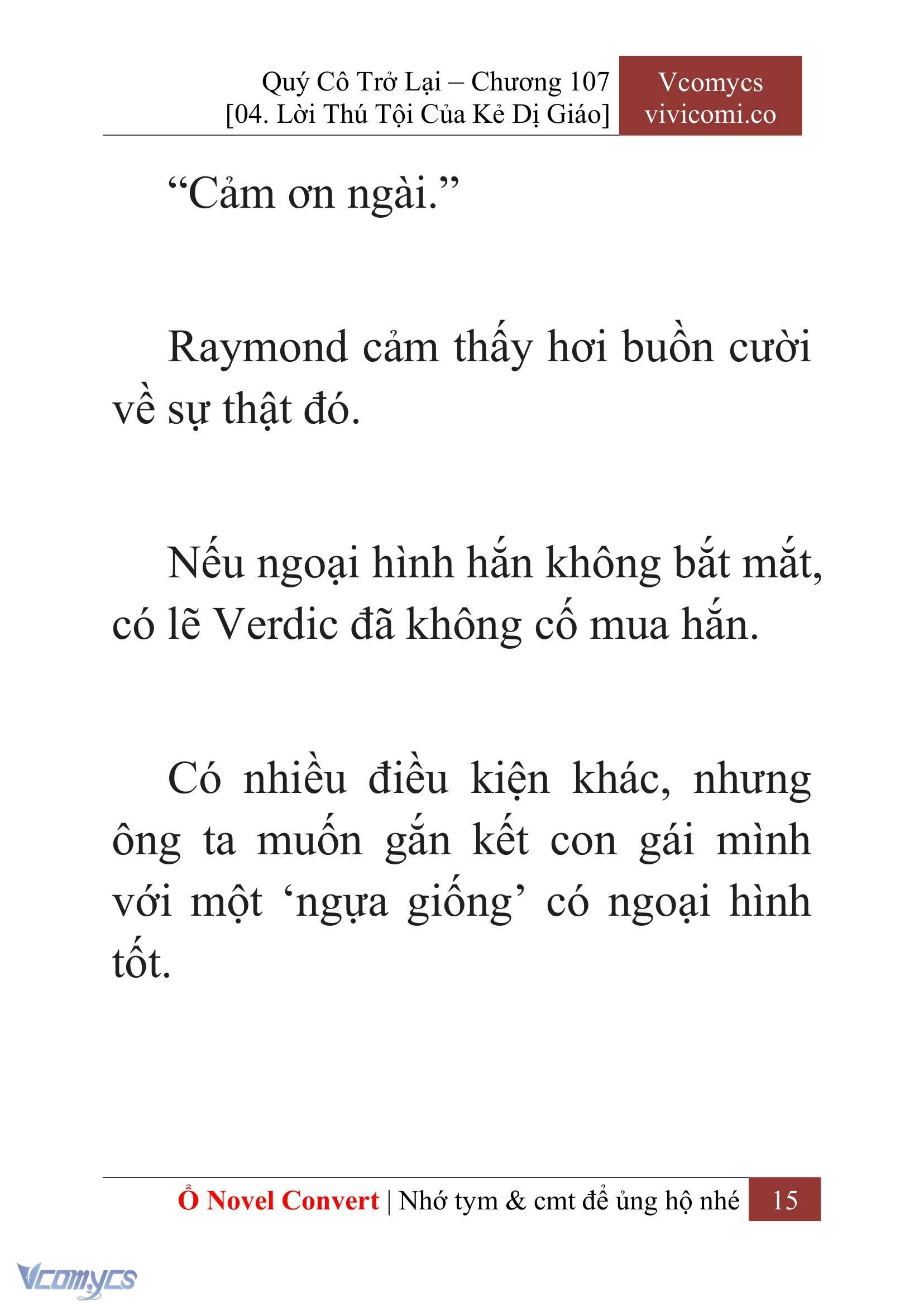 [Novel] Quý Cô Trở Lại Chapter  107 - 17