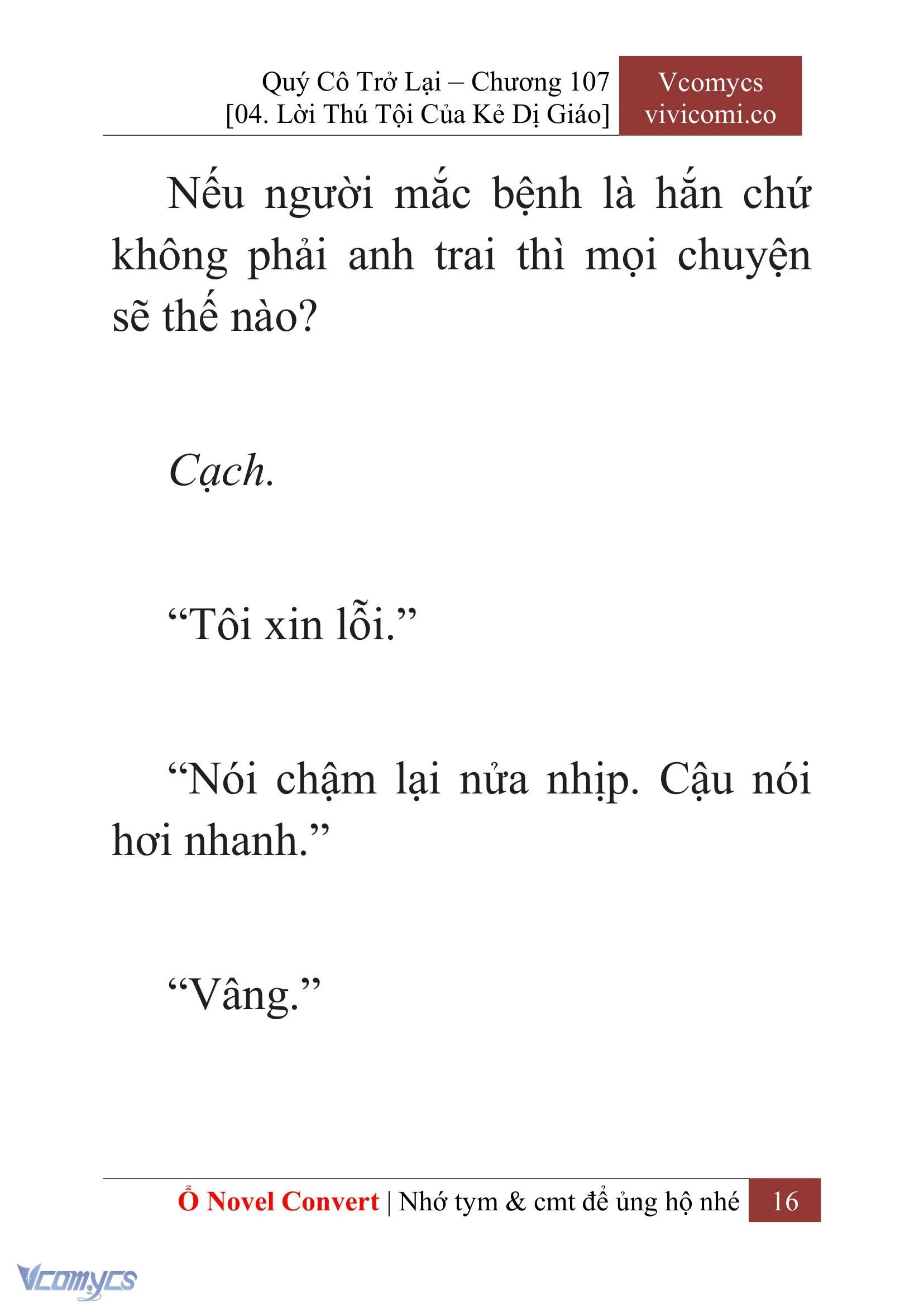 [Novel] Quý Cô Trở Lại Chapter  107 - 18