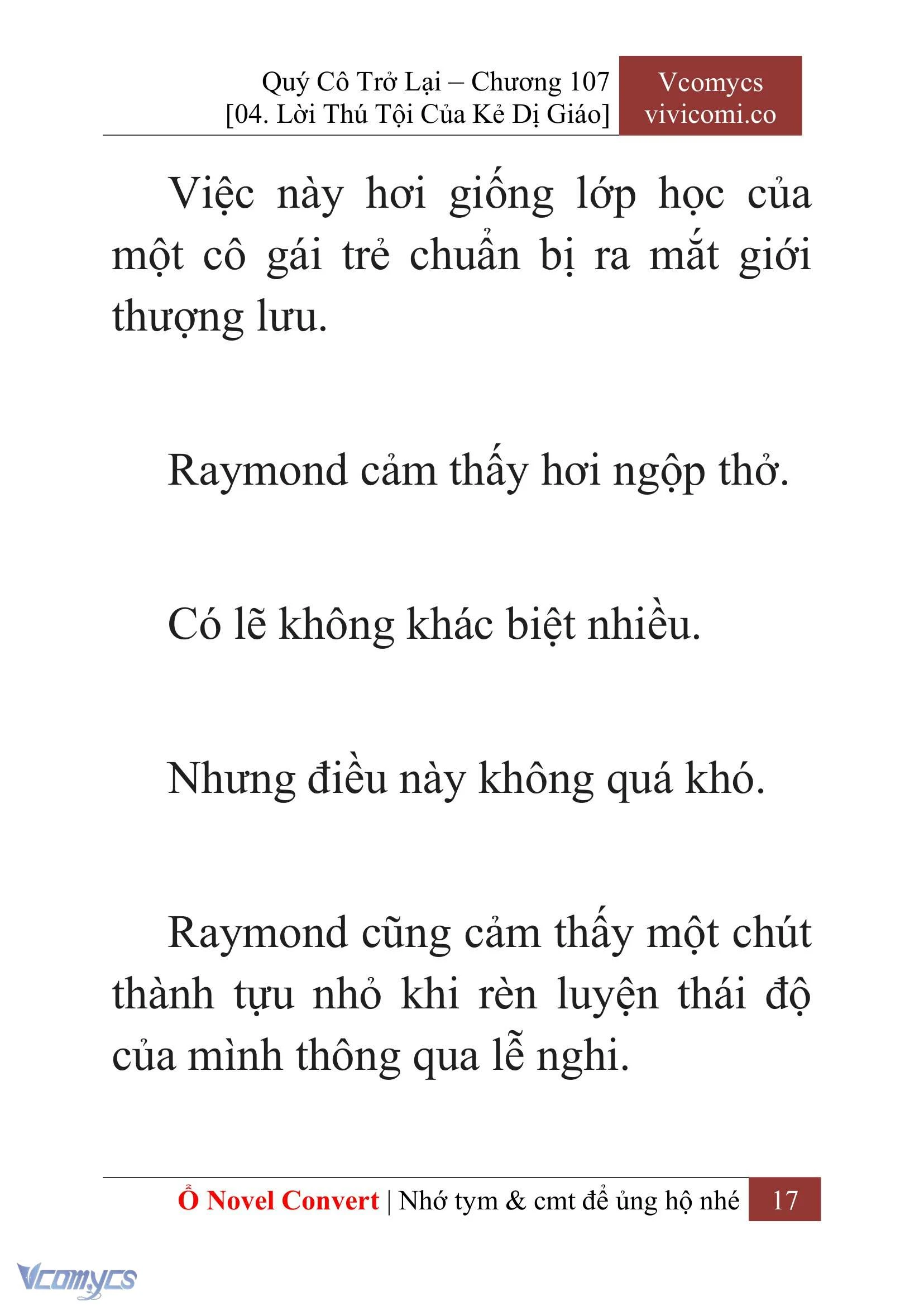 [Novel] Quý Cô Trở Lại Chapter  107 - 19