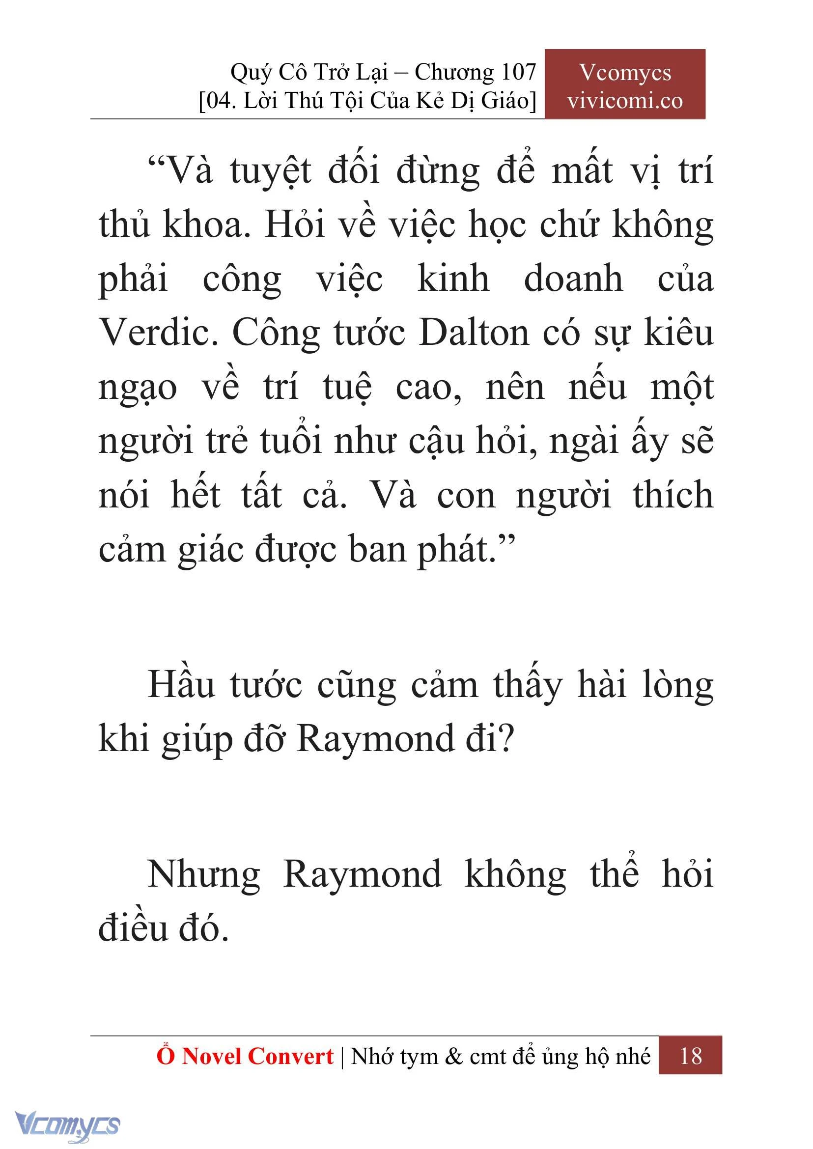 [Novel] Quý Cô Trở Lại Chapter  107 - 20