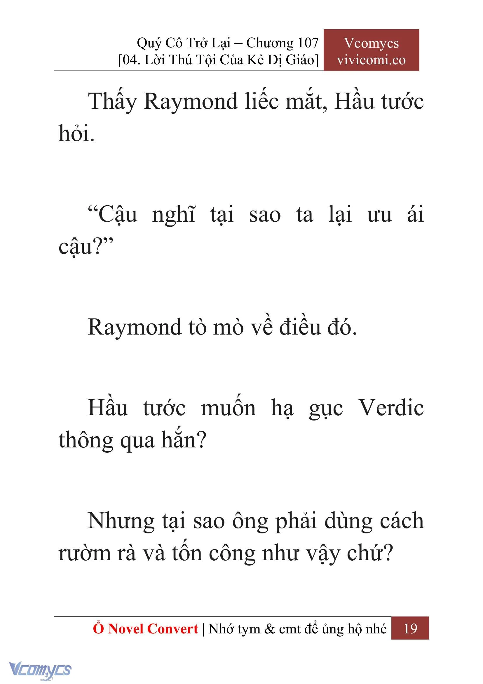 [Novel] Quý Cô Trở Lại Chapter  107 - 21