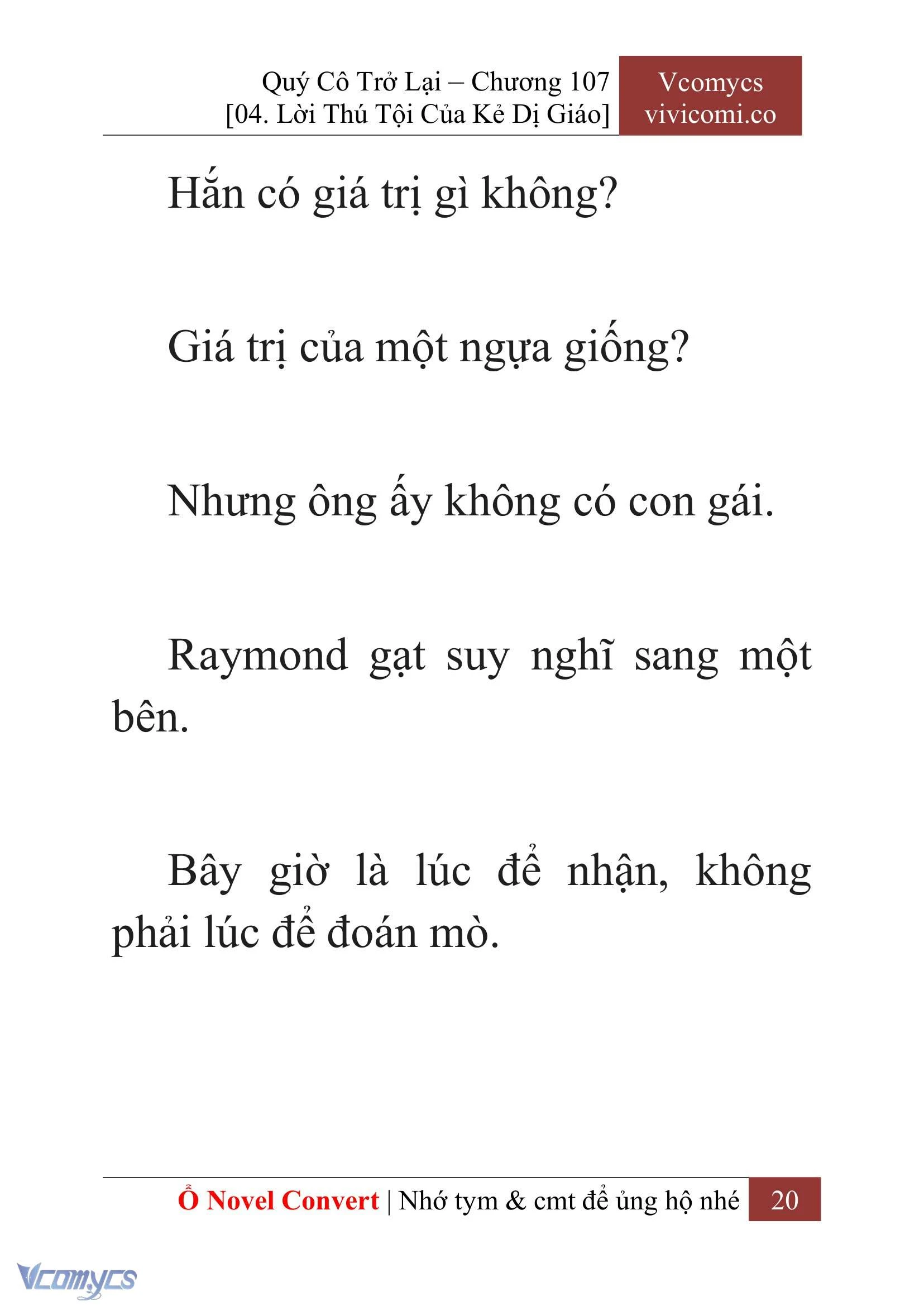 [Novel] Quý Cô Trở Lại Chapter  107 - 22