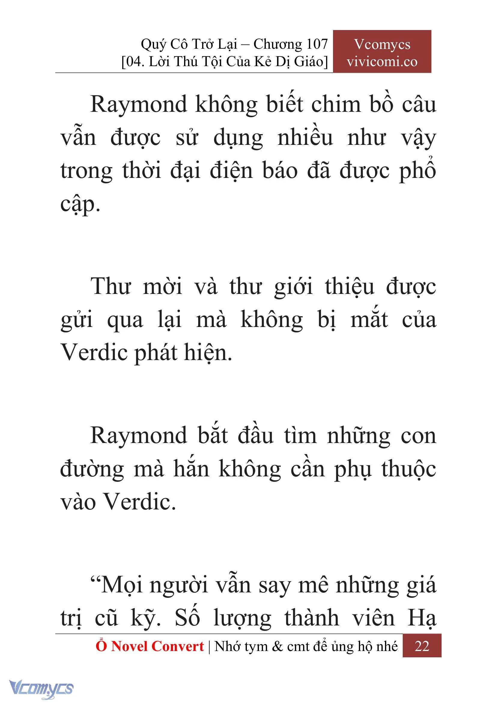 [Novel] Quý Cô Trở Lại Chapter  107 - 24