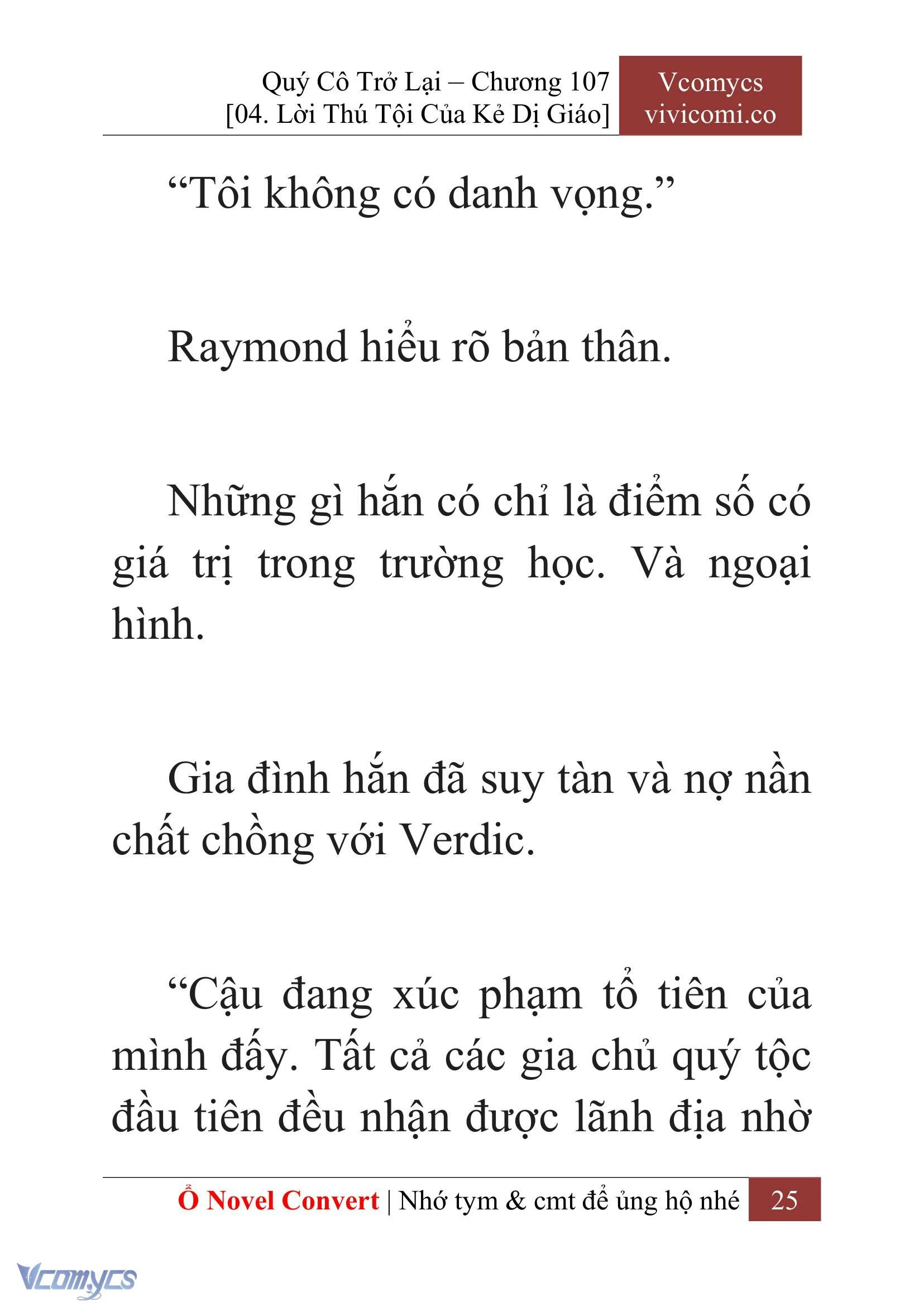 [Novel] Quý Cô Trở Lại Chapter  107 - 27