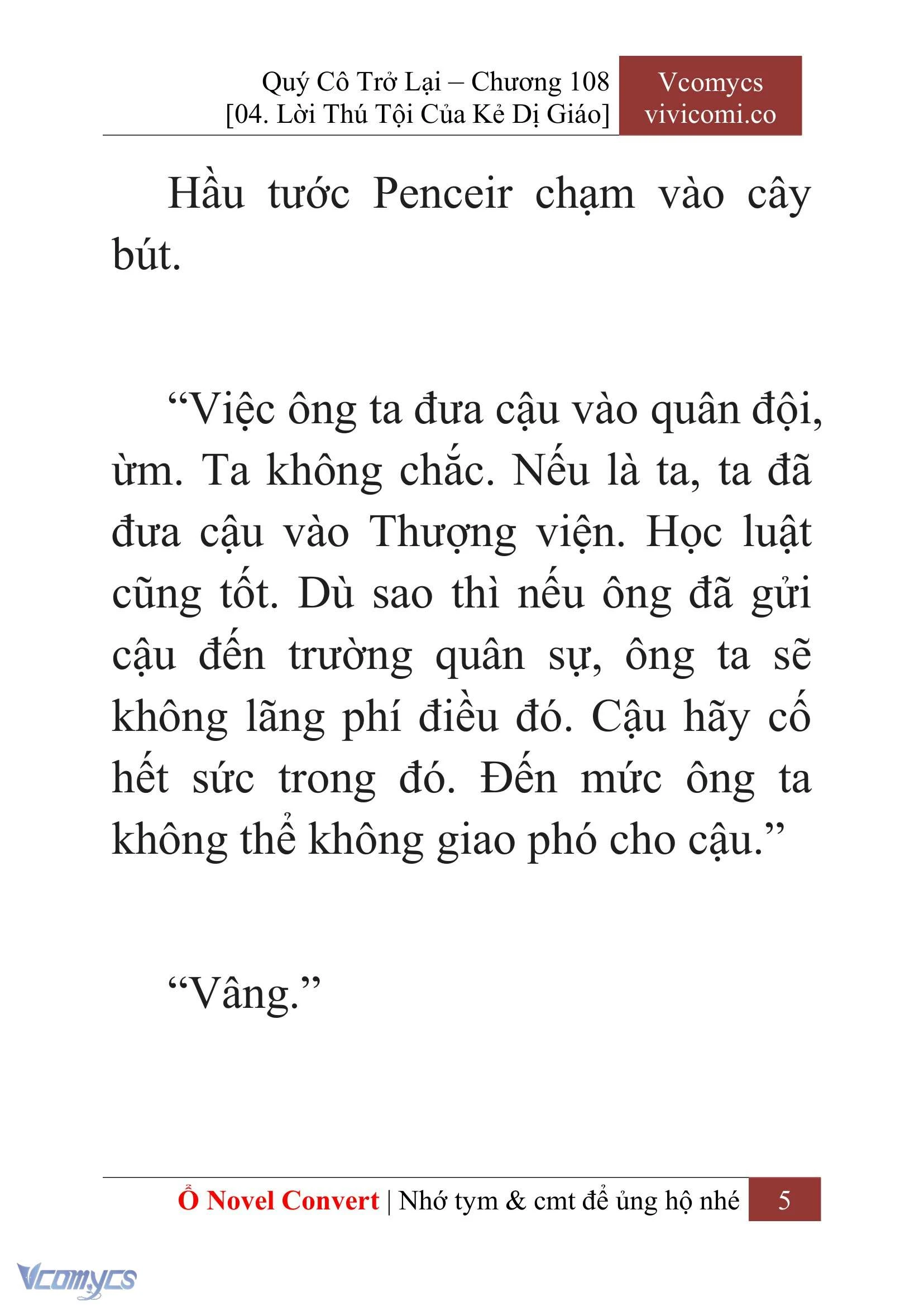 [Novel] Quý Cô Trở Lại Chapter  108 - 7