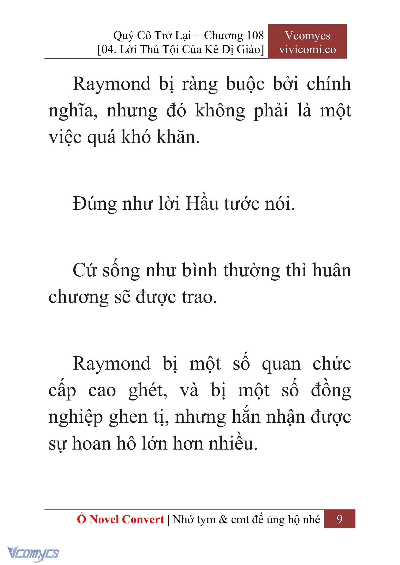 [Novel] Quý Cô Trở Lại Chapter  108 - 11