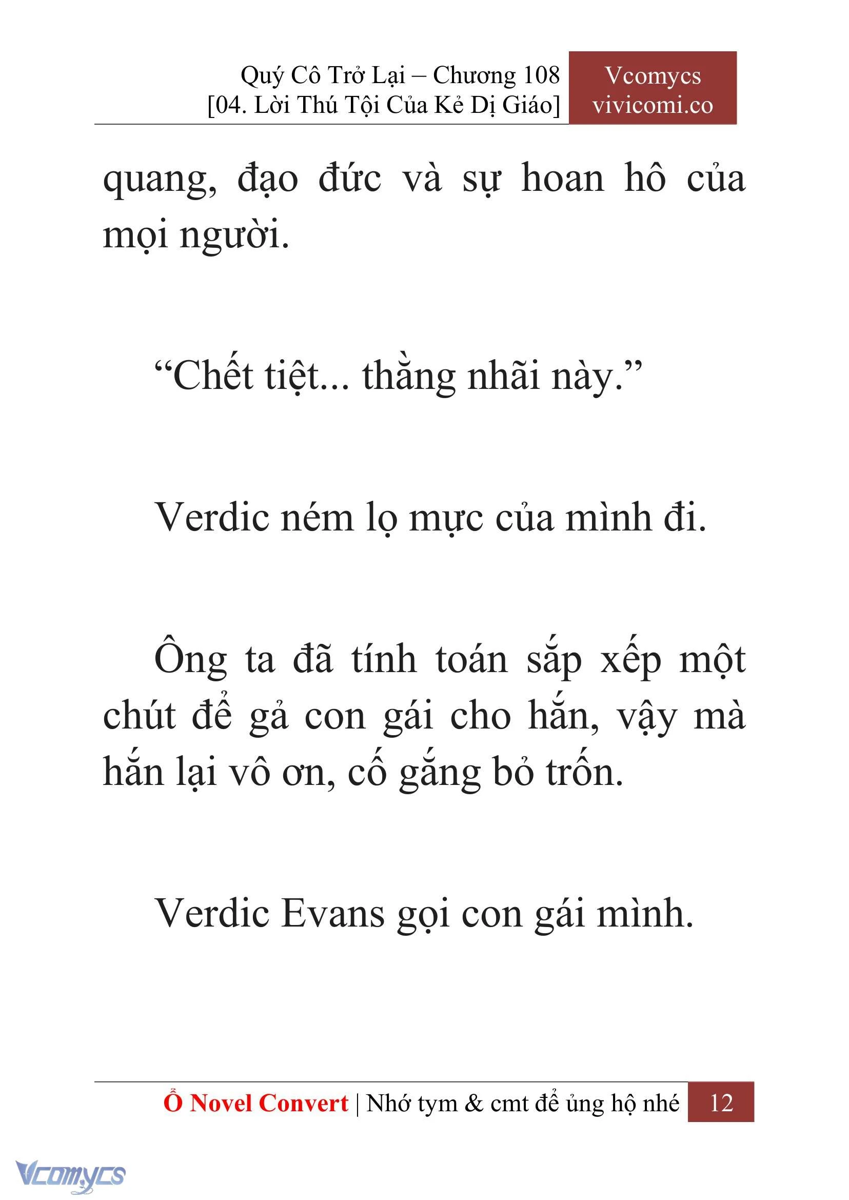 [Novel] Quý Cô Trở Lại Chapter  108 - 14