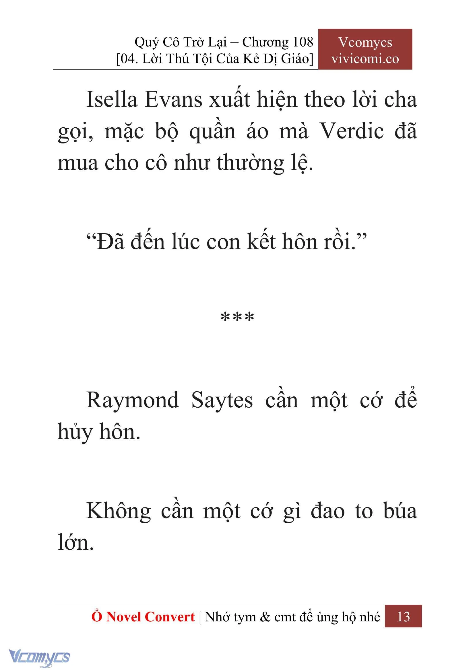 [Novel] Quý Cô Trở Lại Chapter  108 - 15