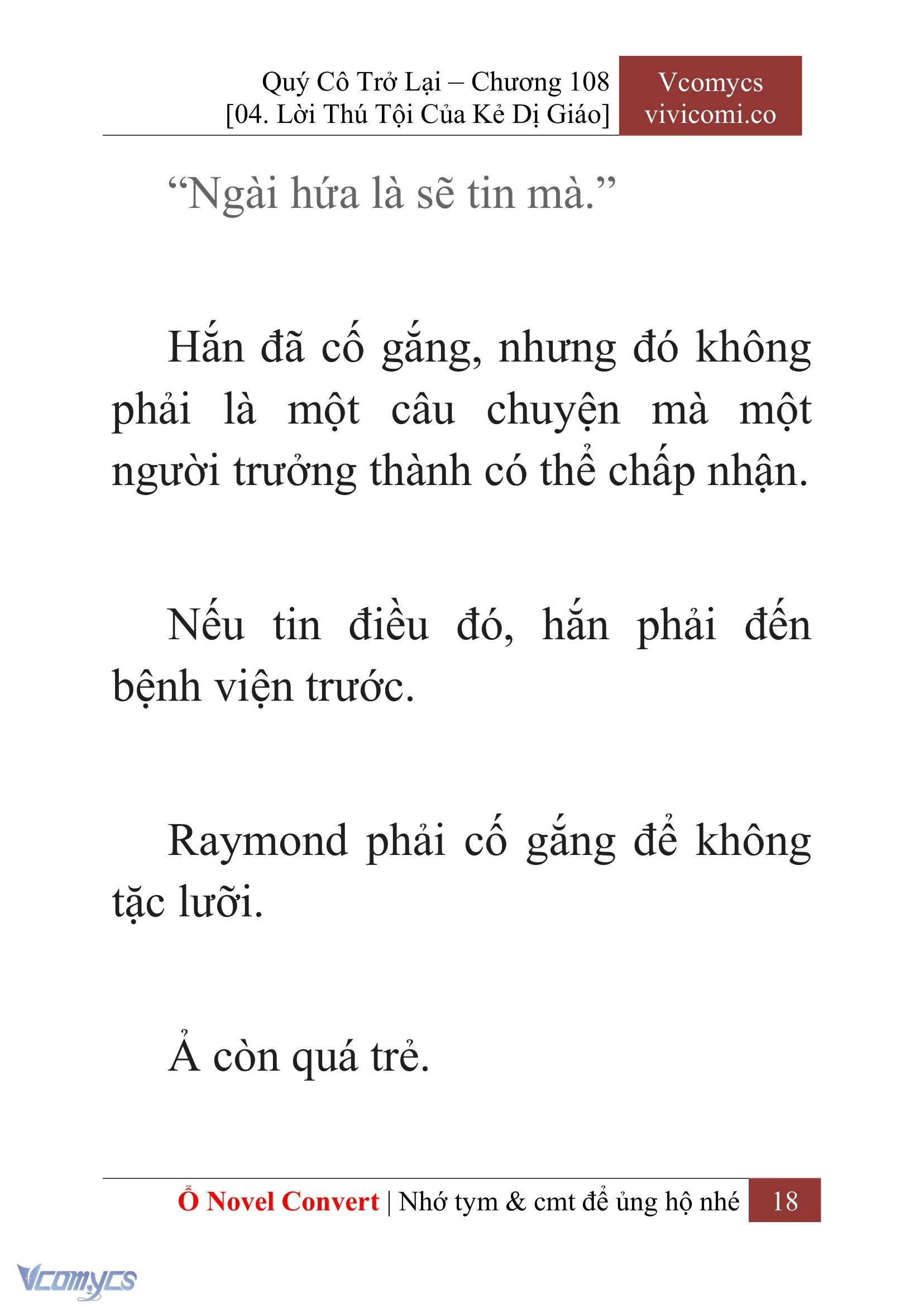 [Novel] Quý Cô Trở Lại Chapter  108 - 20