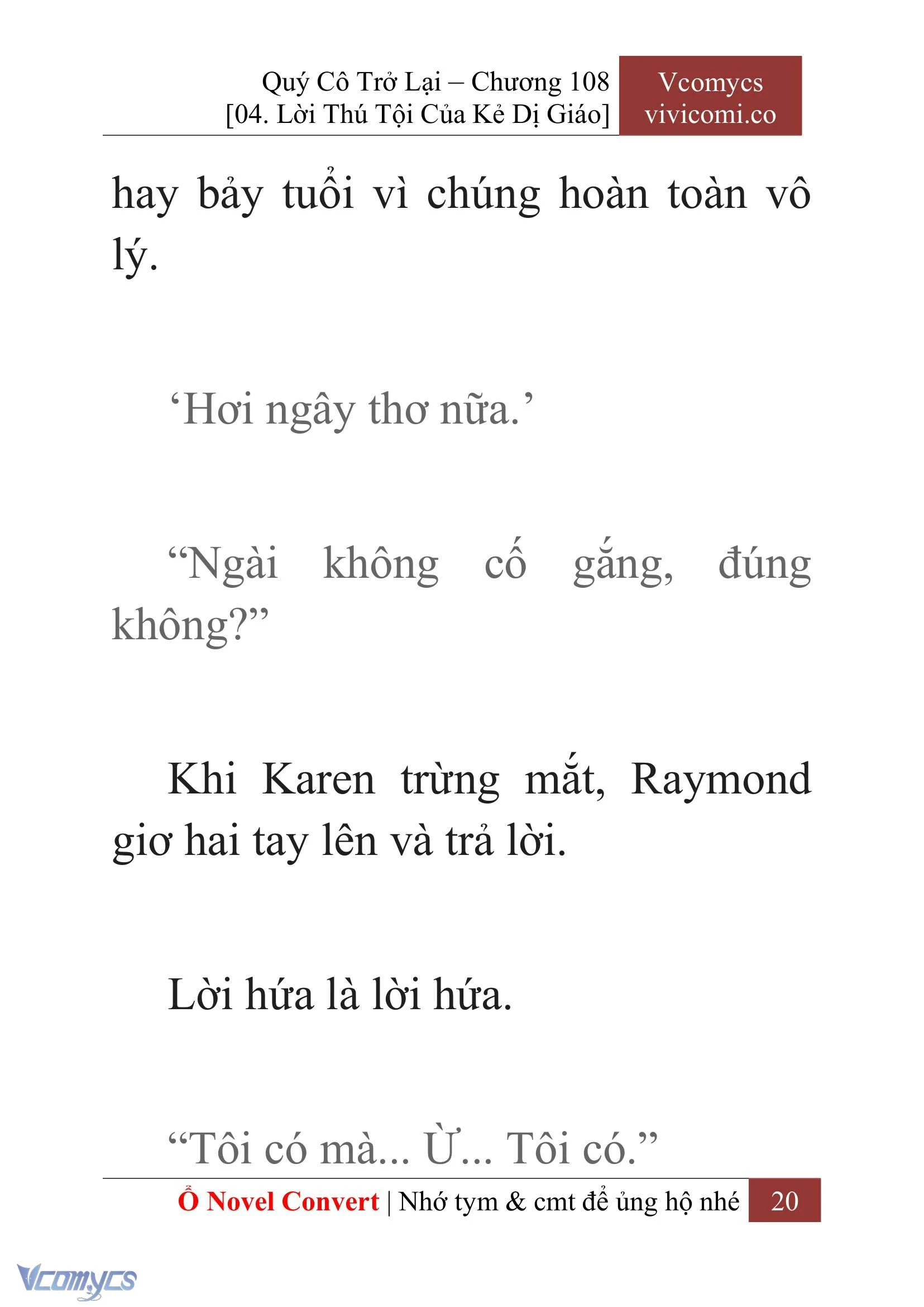 [Novel] Quý Cô Trở Lại Chapter  108 - 22