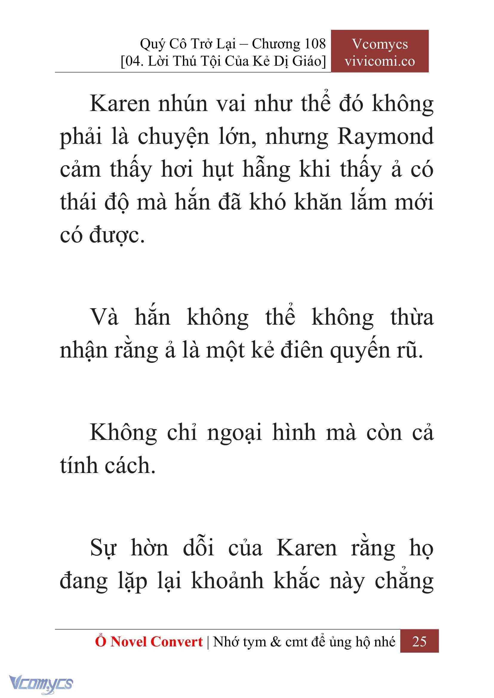 [Novel] Quý Cô Trở Lại Chapter  108 - 27