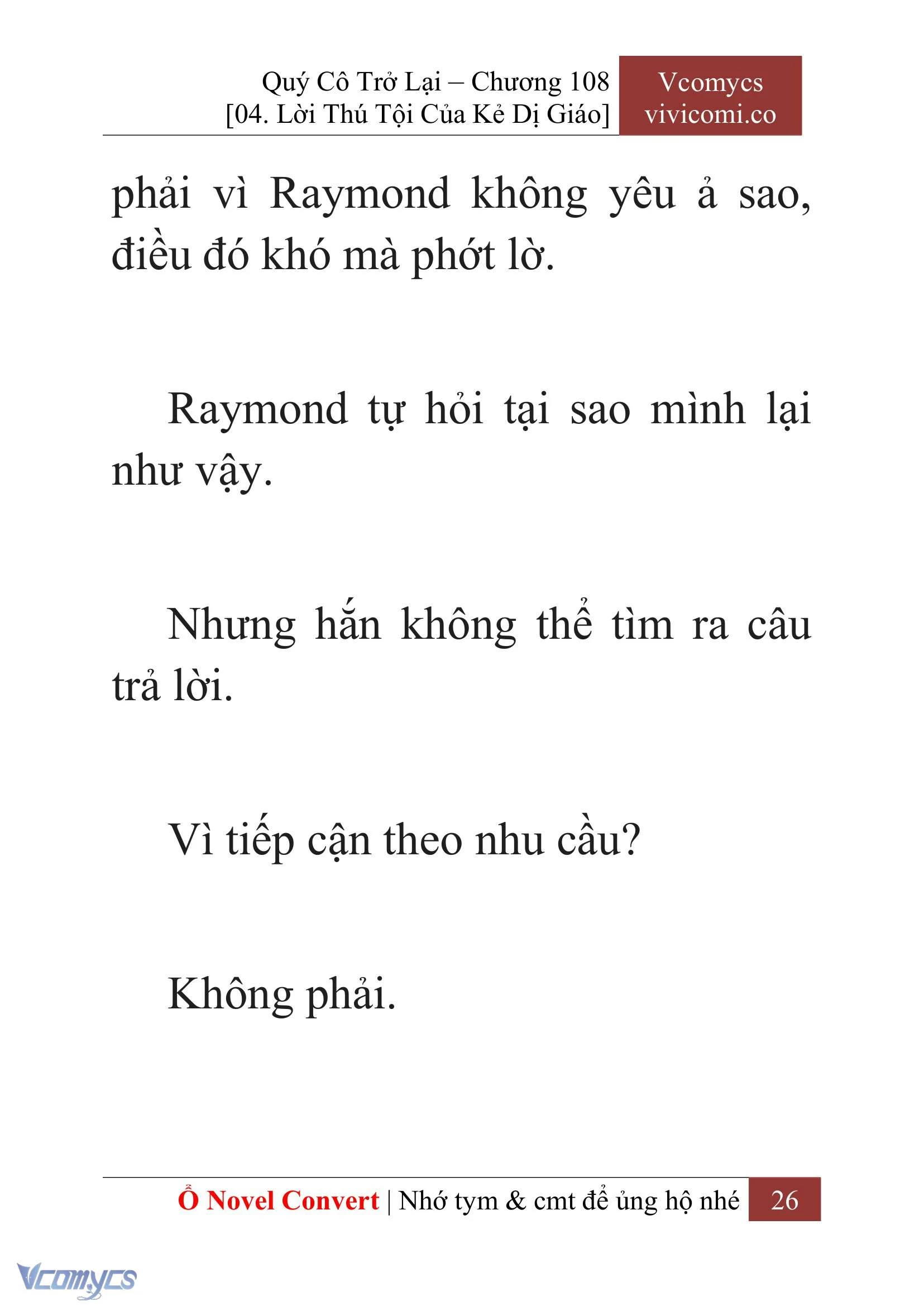 [Novel] Quý Cô Trở Lại Chapter  108 - 28