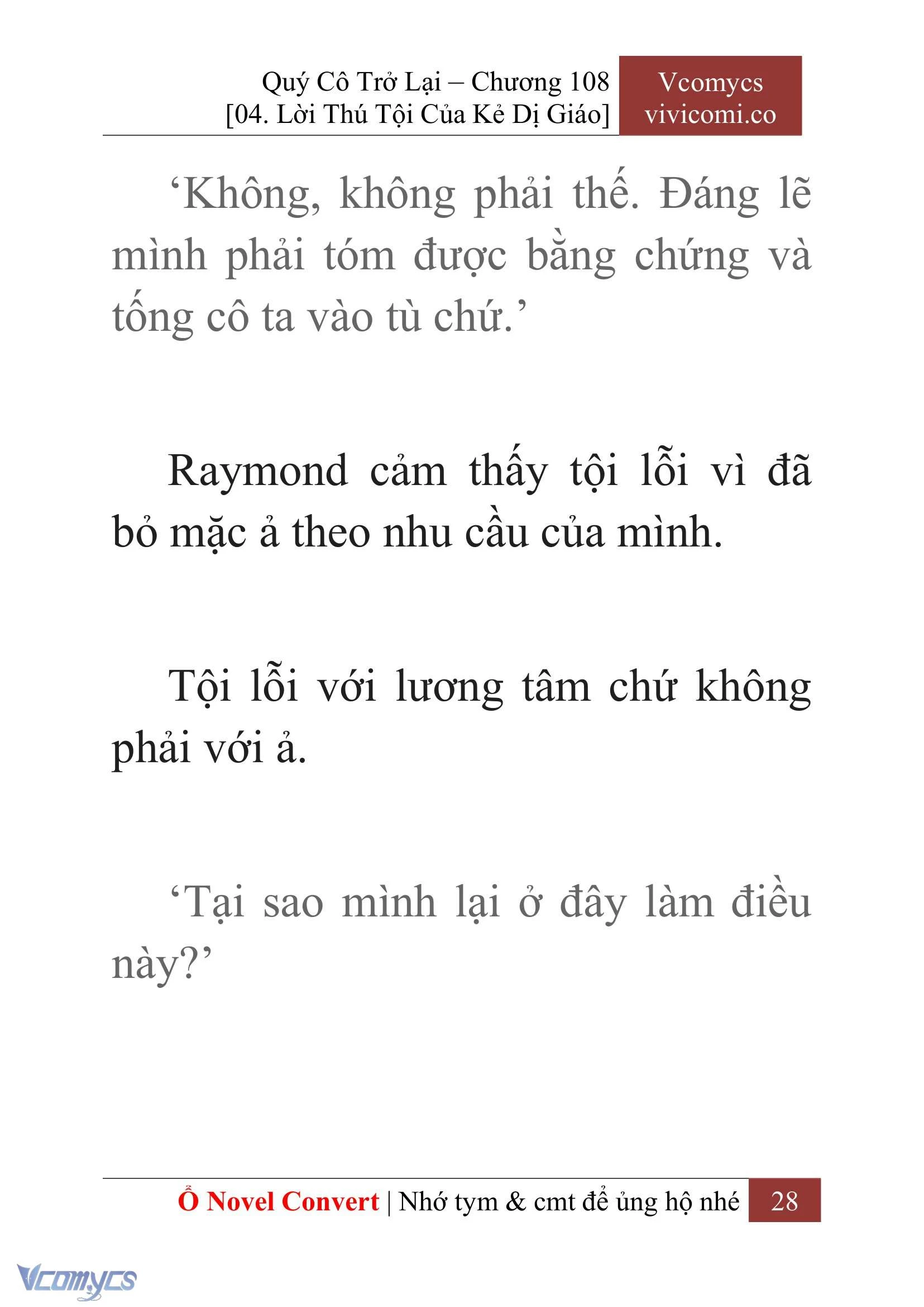 [Novel] Quý Cô Trở Lại Chapter  108 - 30