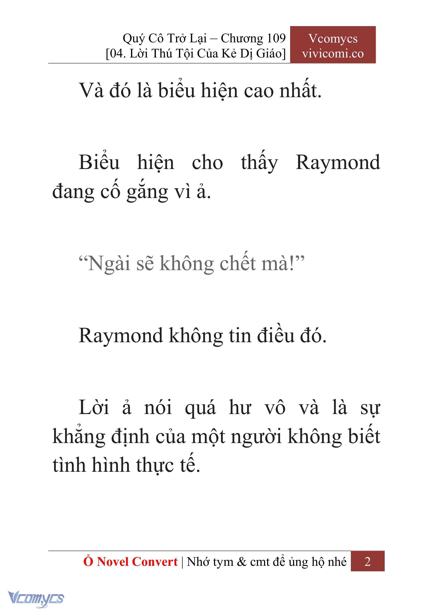 [Novel] Quý Cô Trở Lại Chapter  109 - 4