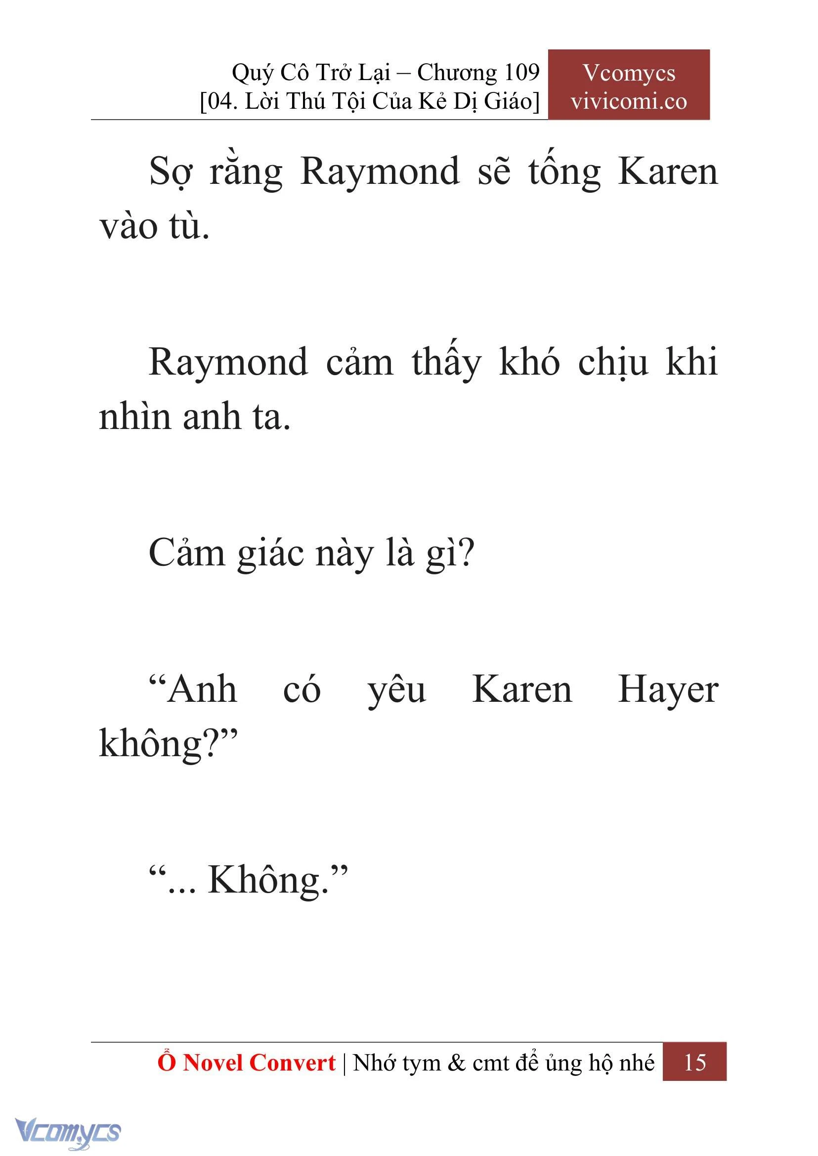 [Novel] Quý Cô Trở Lại Chapter  109 - 17