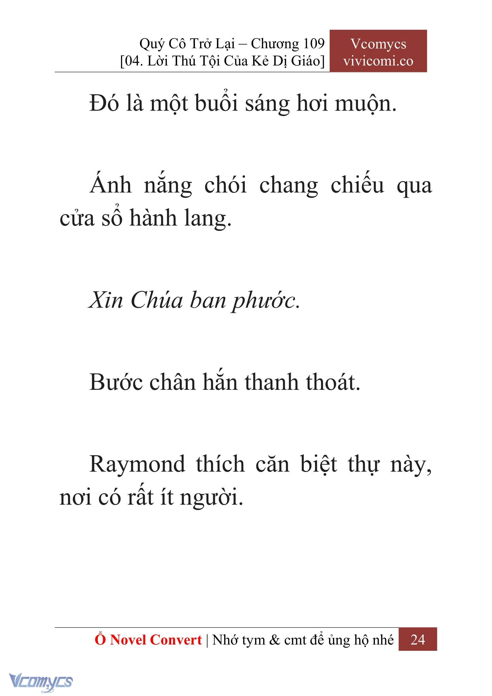 [Novel] Quý Cô Trở Lại Chapter  109 - 26