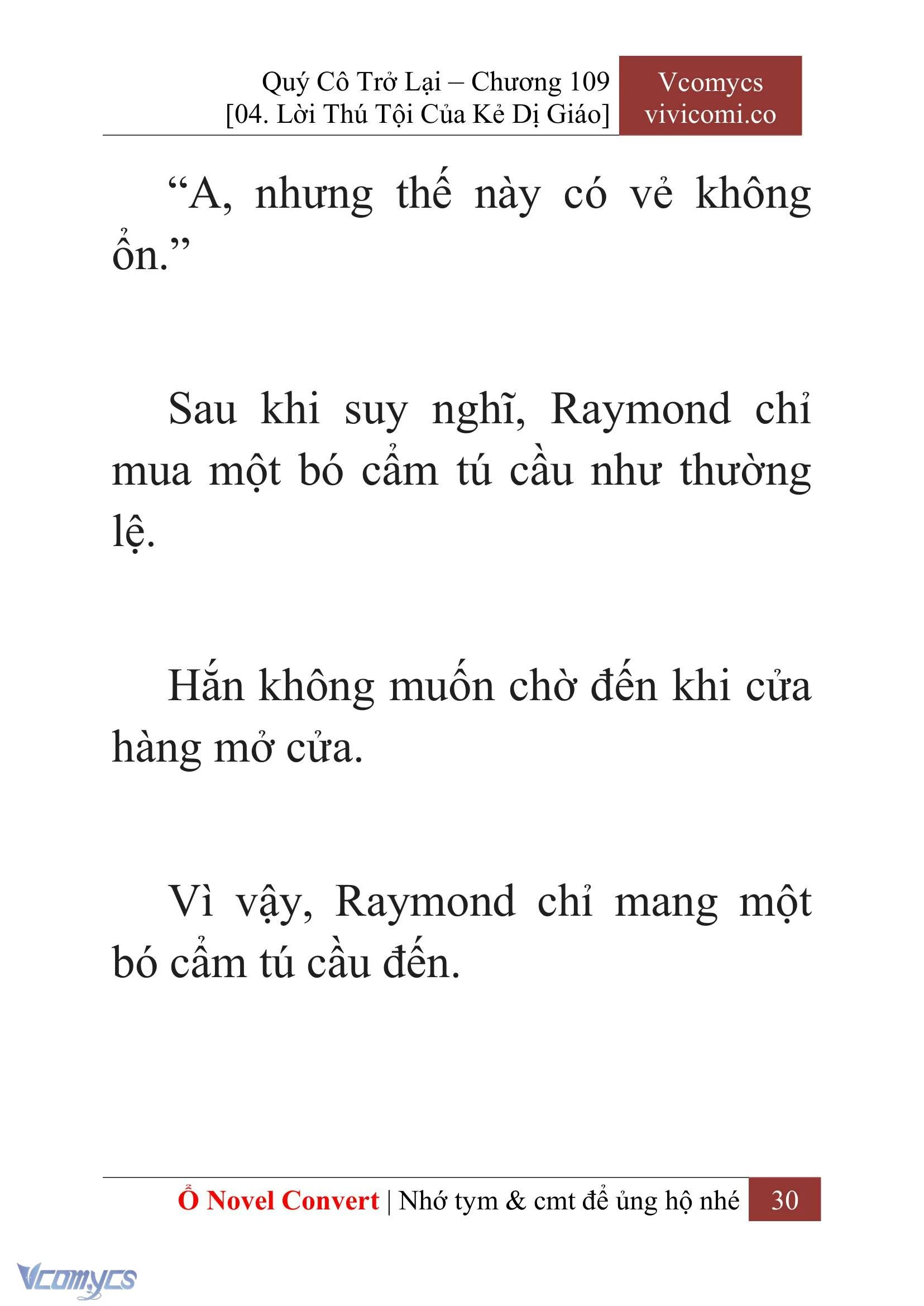 [Novel] Quý Cô Trở Lại Chapter  109 - 32