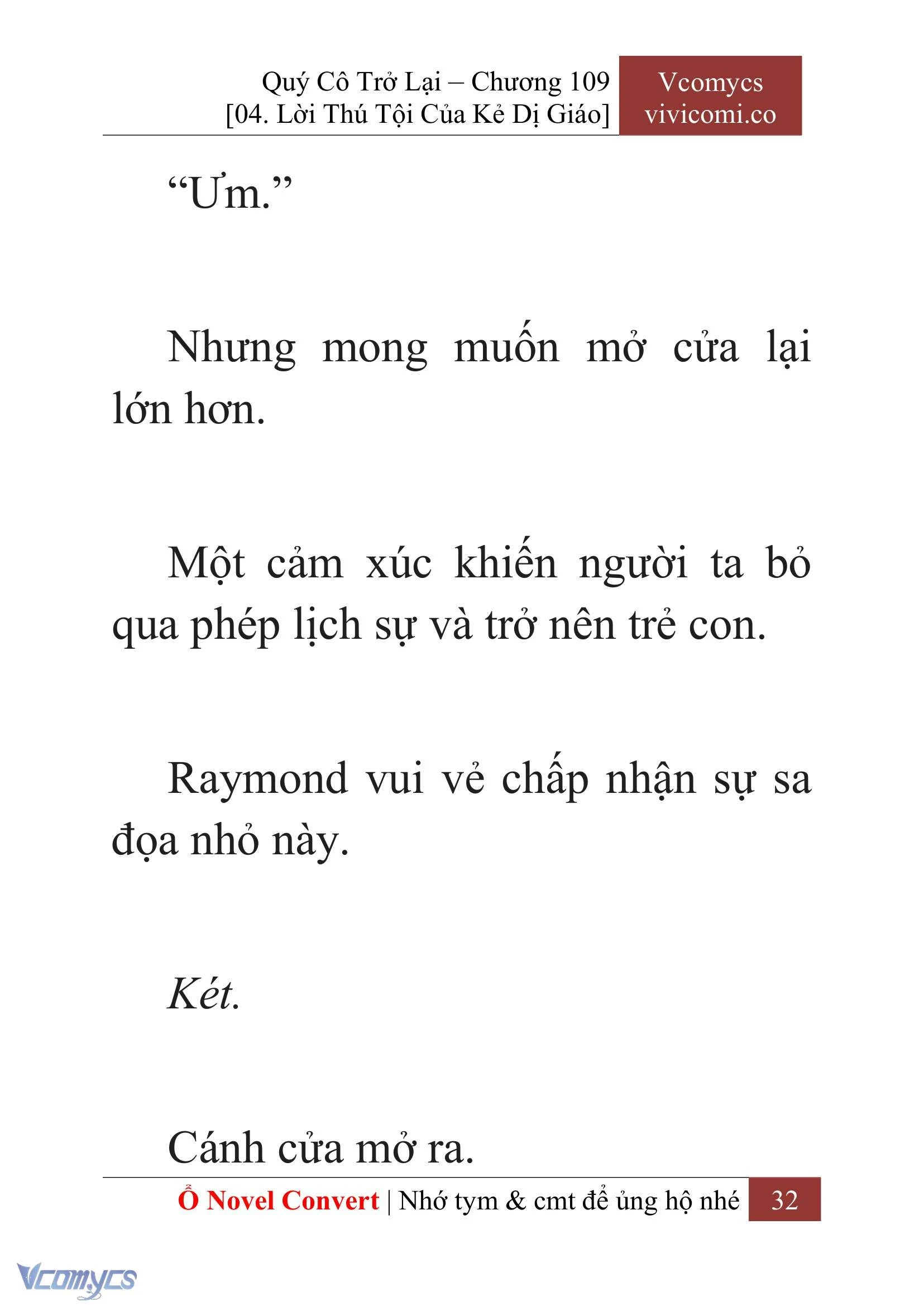 [Novel] Quý Cô Trở Lại Chapter  109 - 34