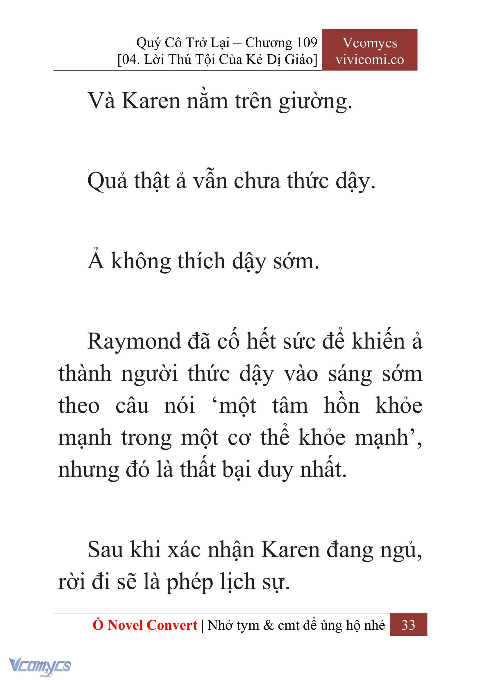 [Novel] Quý Cô Trở Lại Chapter  109 - 35