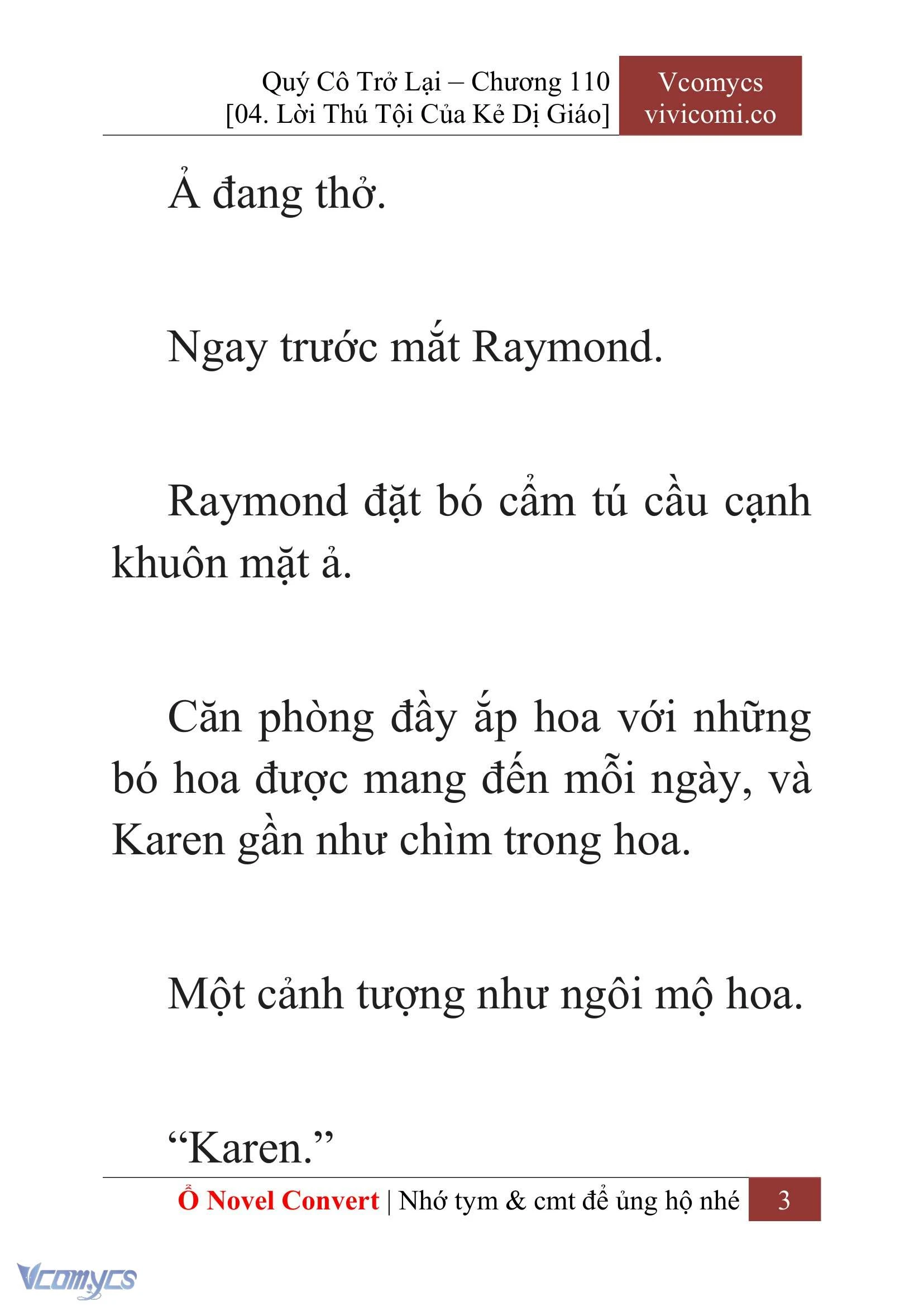 [Novel] Quý Cô Trở Lại Chapter  110 - 5