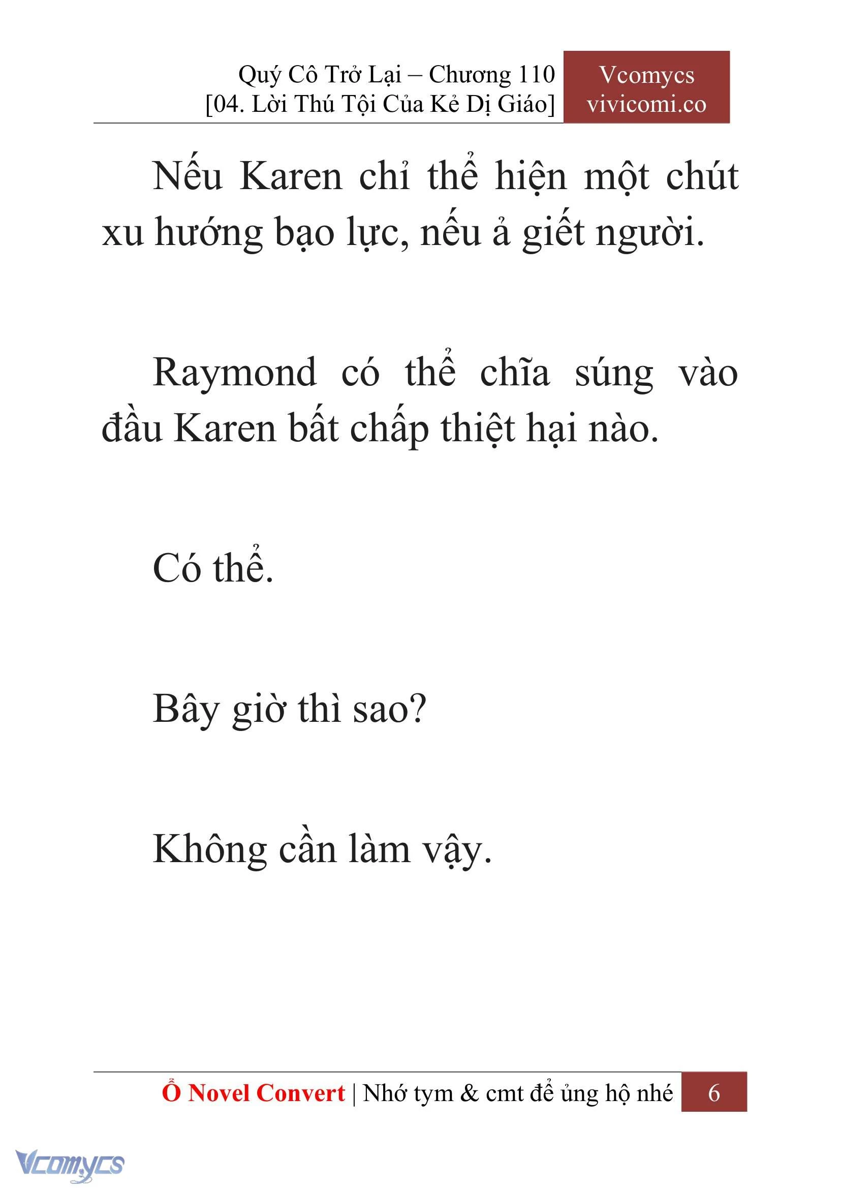 [Novel] Quý Cô Trở Lại Chapter  110 - 8