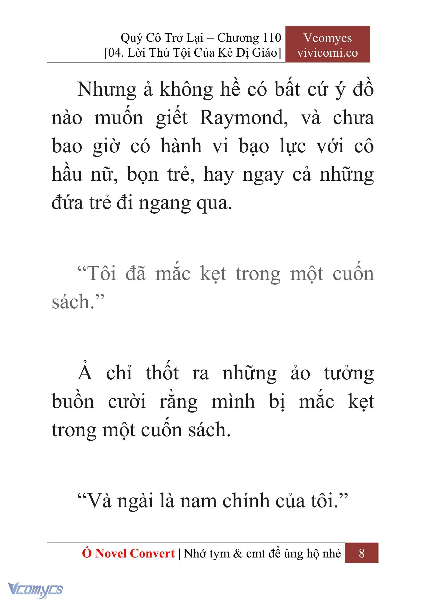 [Novel] Quý Cô Trở Lại Chapter  110 - 10