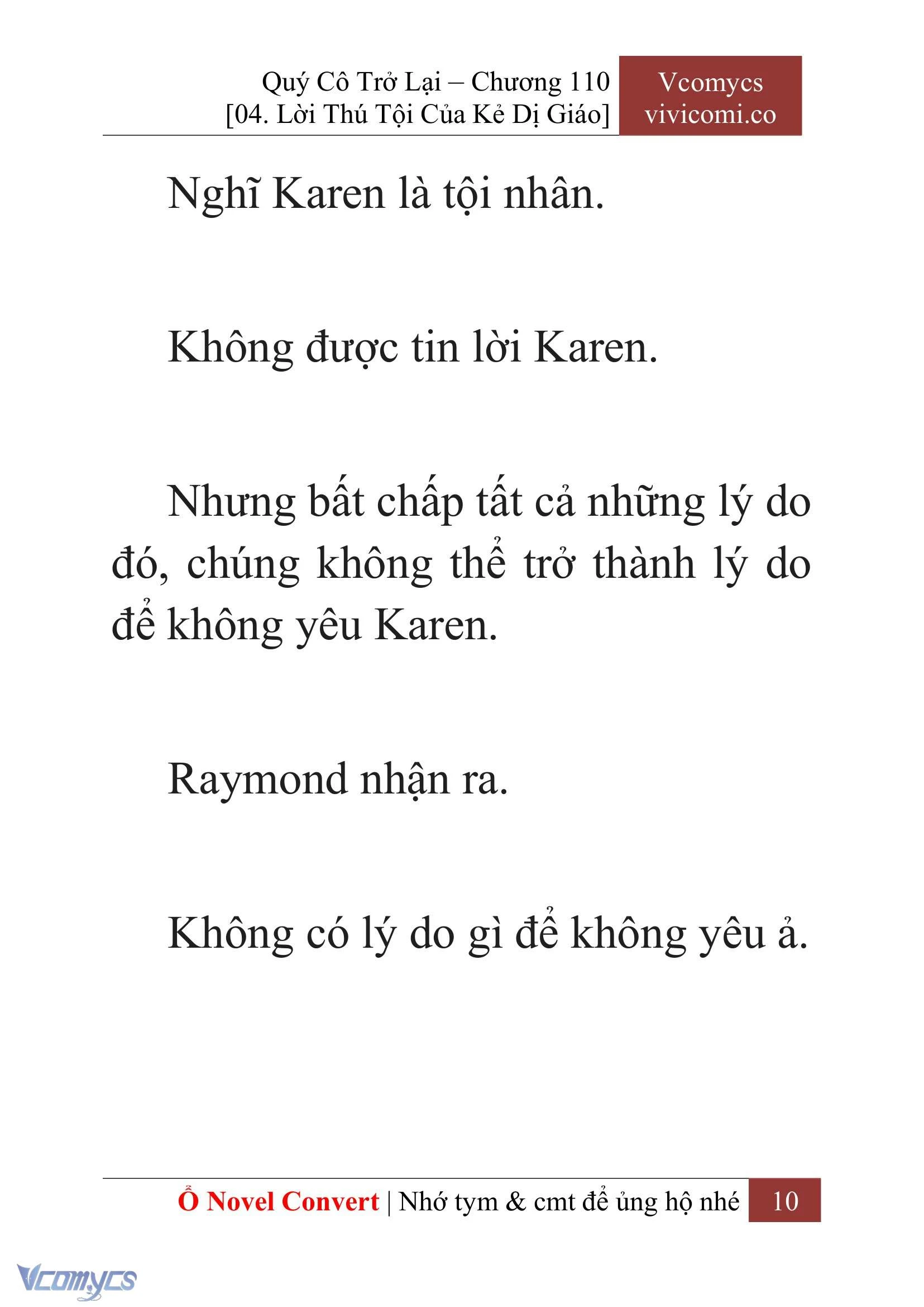 [Novel] Quý Cô Trở Lại Chapter  110 - 12