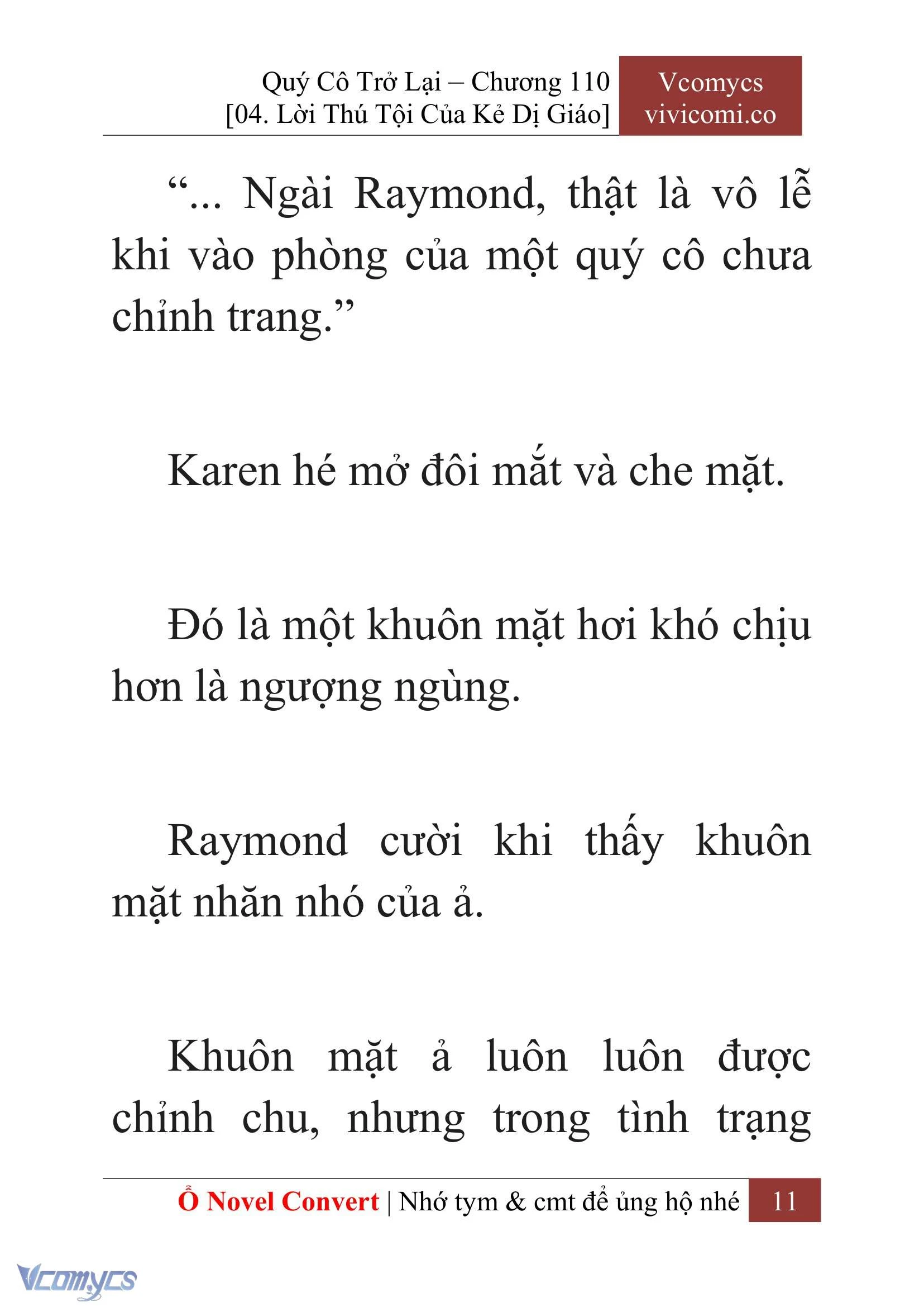 [Novel] Quý Cô Trở Lại Chapter  110 - 13