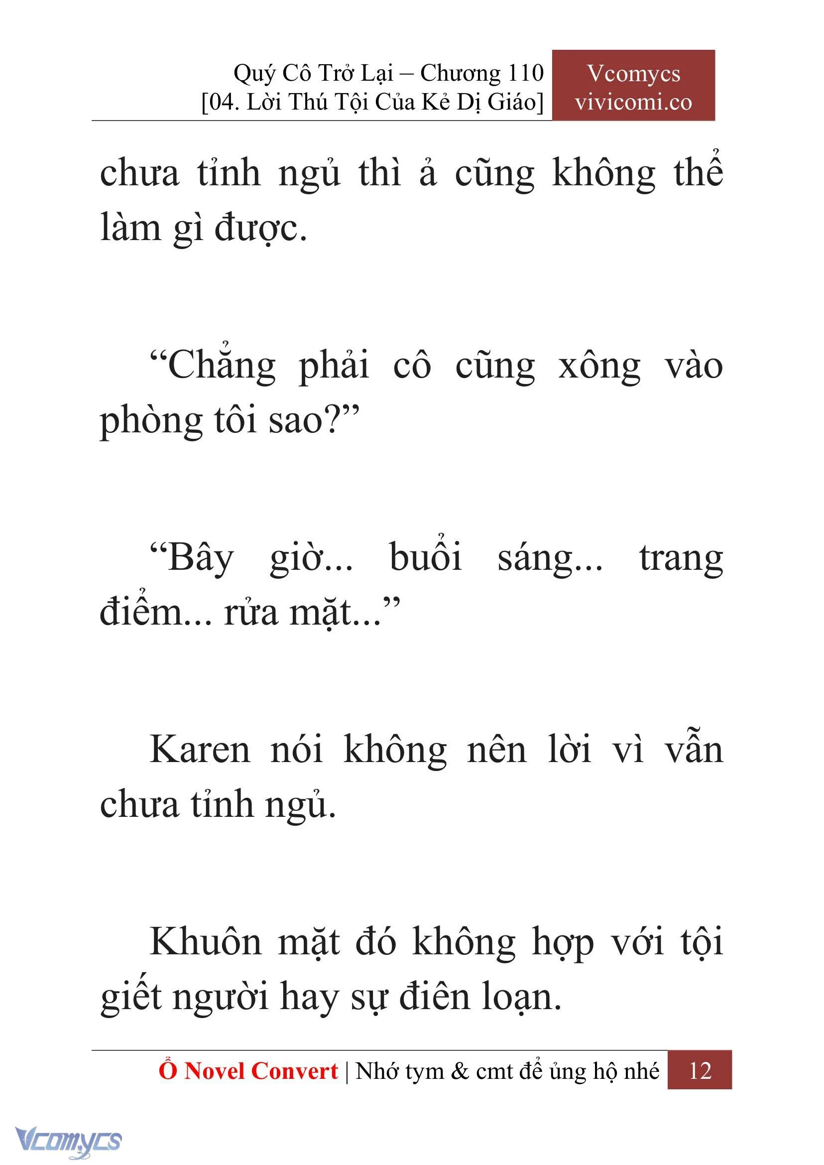 [Novel] Quý Cô Trở Lại Chapter  110 - 14