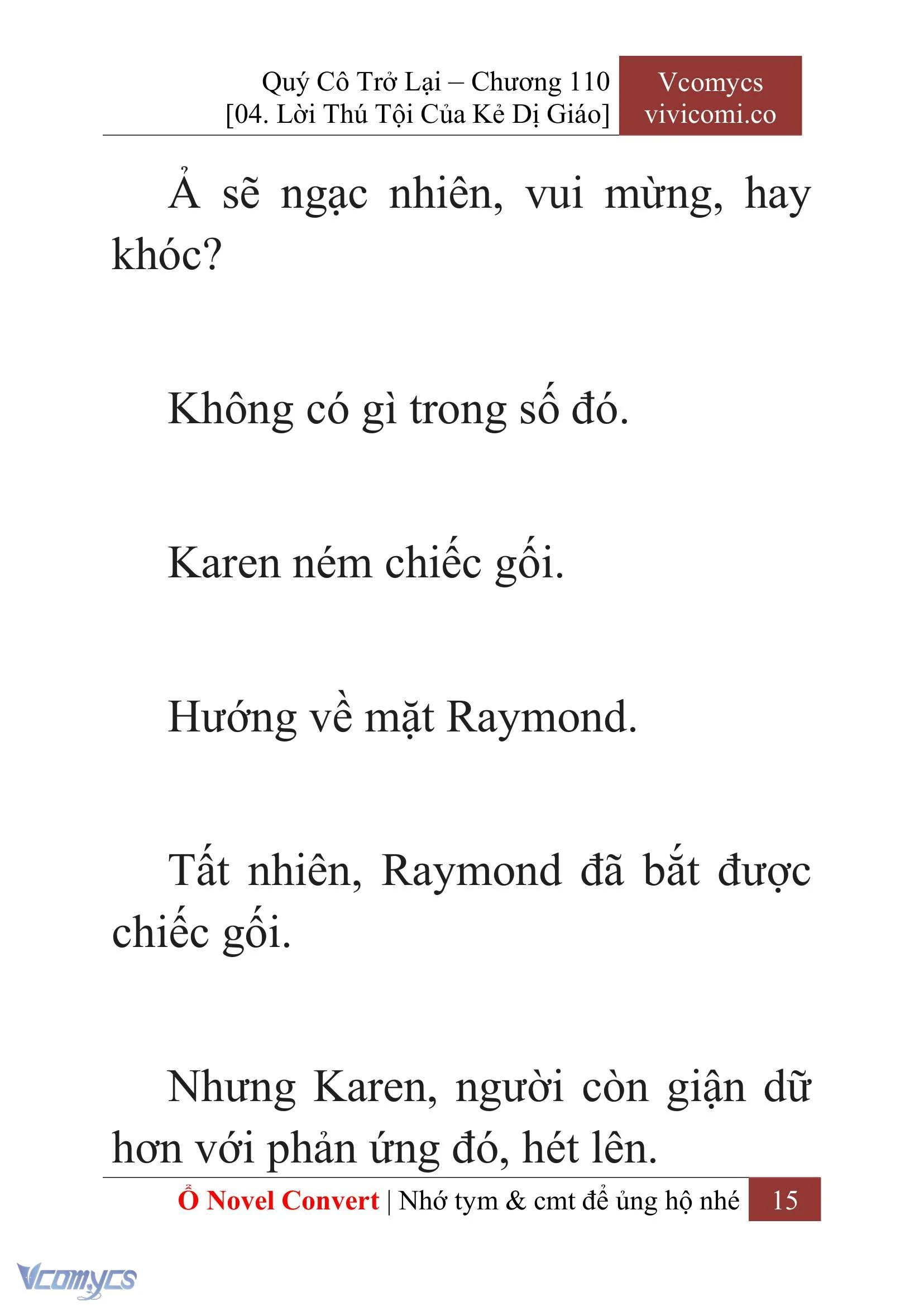 [Novel] Quý Cô Trở Lại Chapter  110 - 17