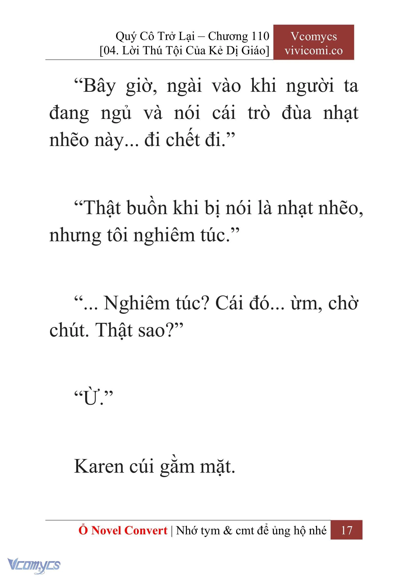 [Novel] Quý Cô Trở Lại Chapter  110 - 19