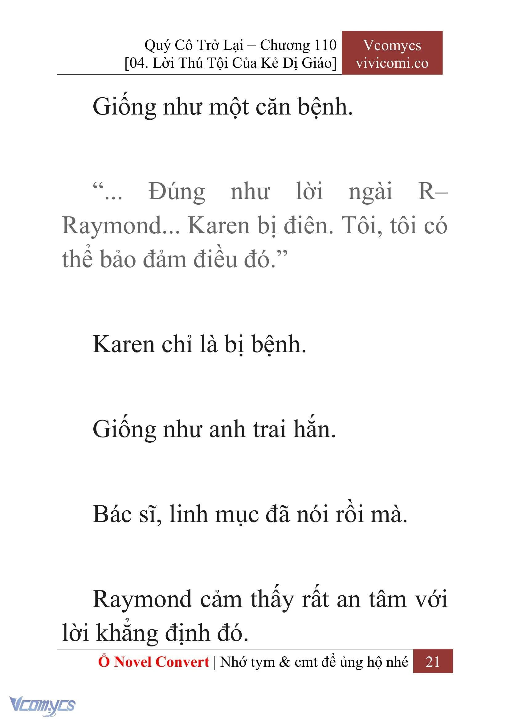 [Novel] Quý Cô Trở Lại Chapter  110 - 23