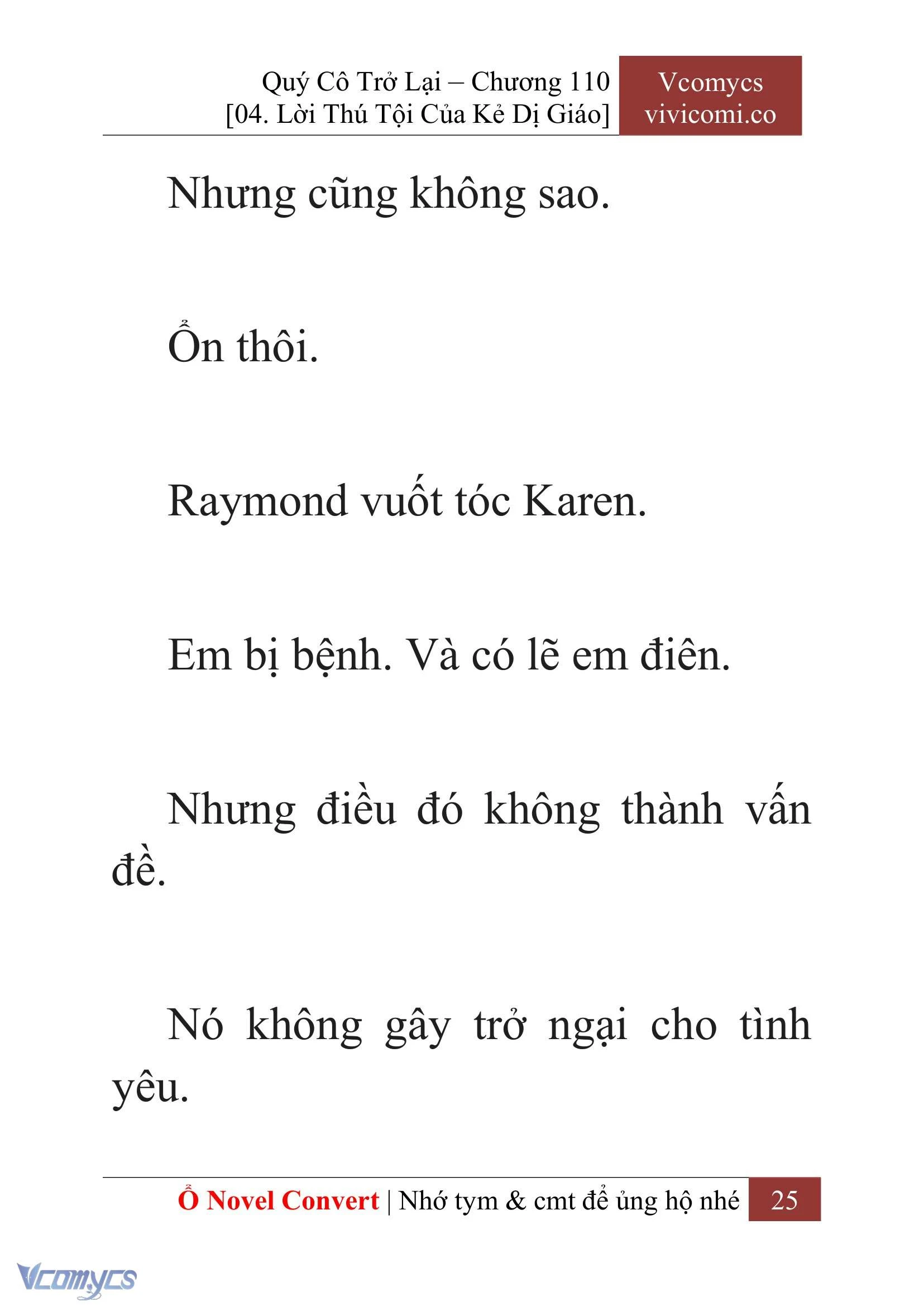[Novel] Quý Cô Trở Lại Chapter  110 - 27