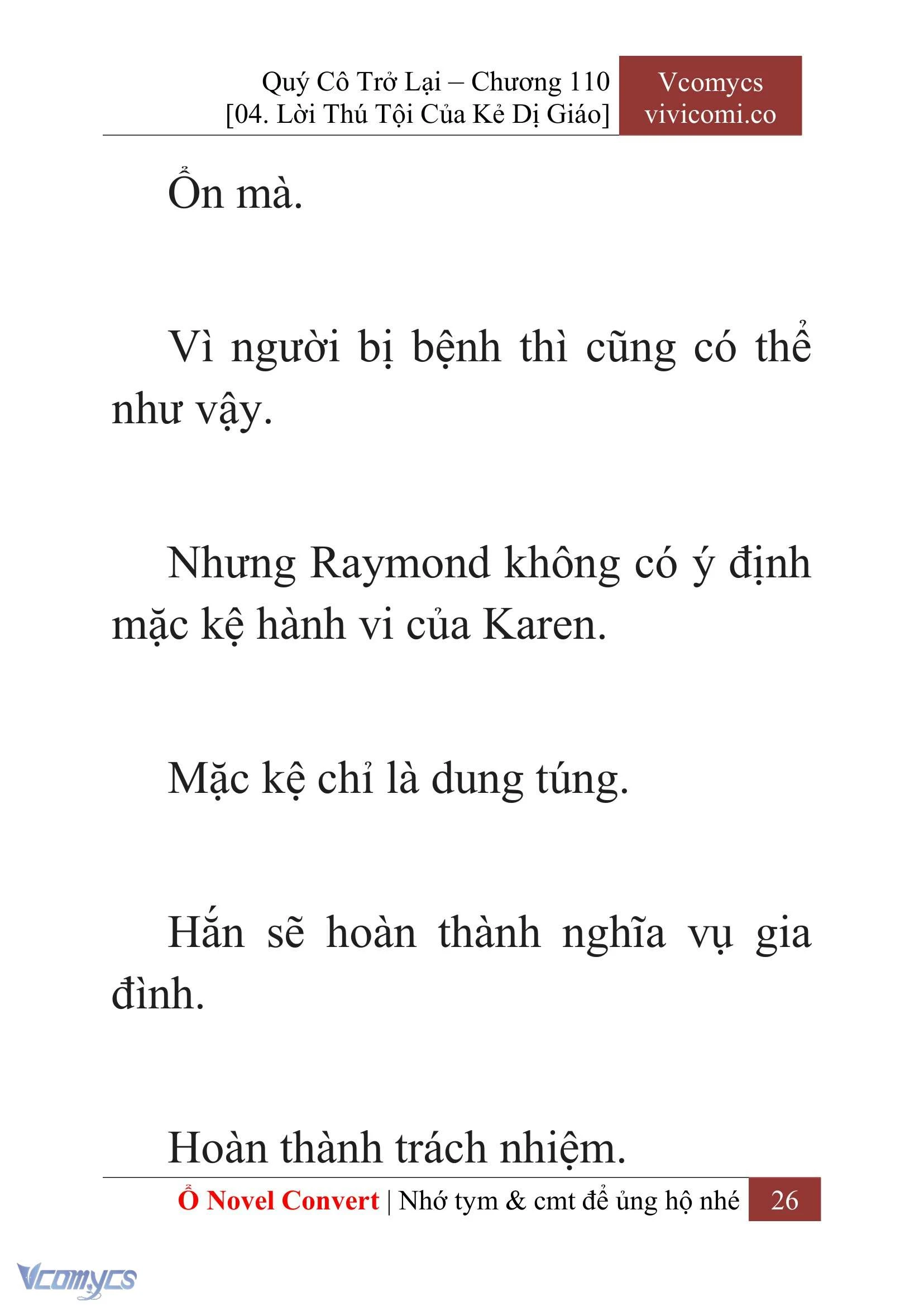 [Novel] Quý Cô Trở Lại Chapter  110 - 28