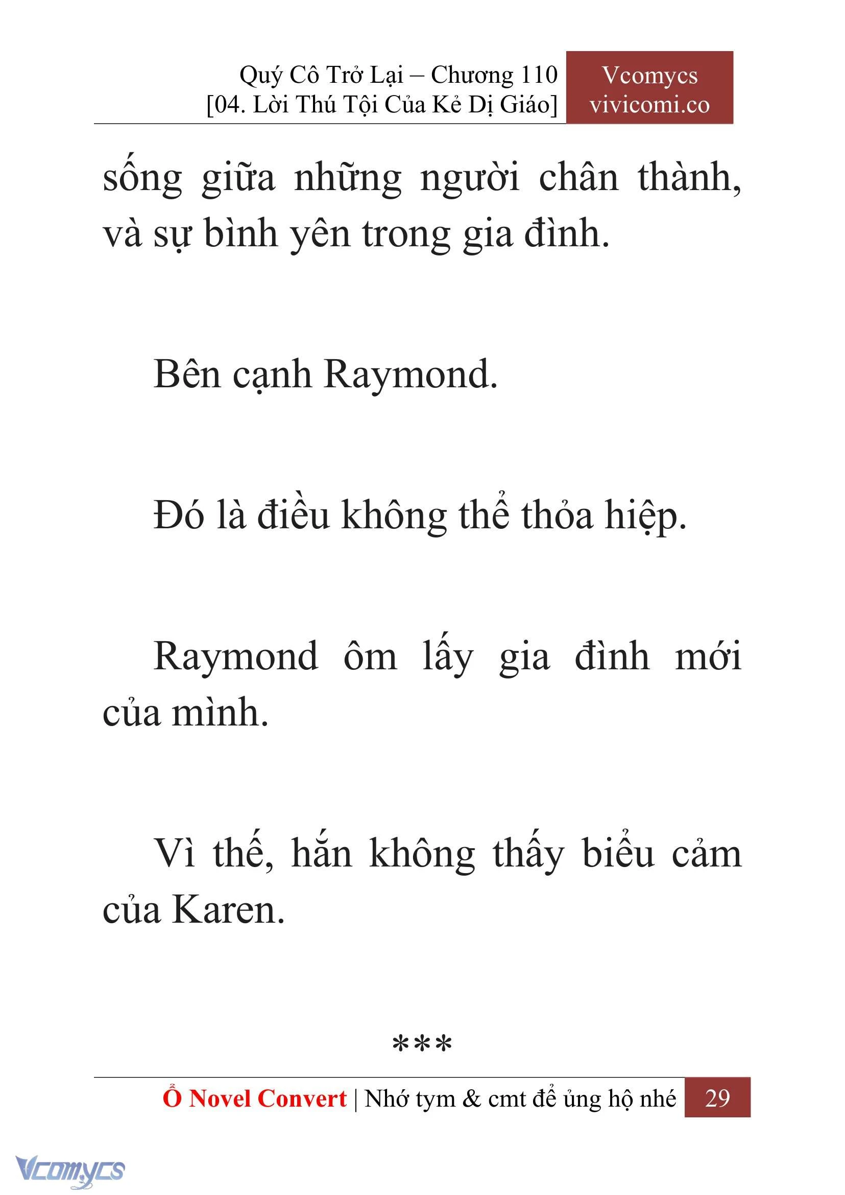 [Novel] Quý Cô Trở Lại Chapter  110 - 31